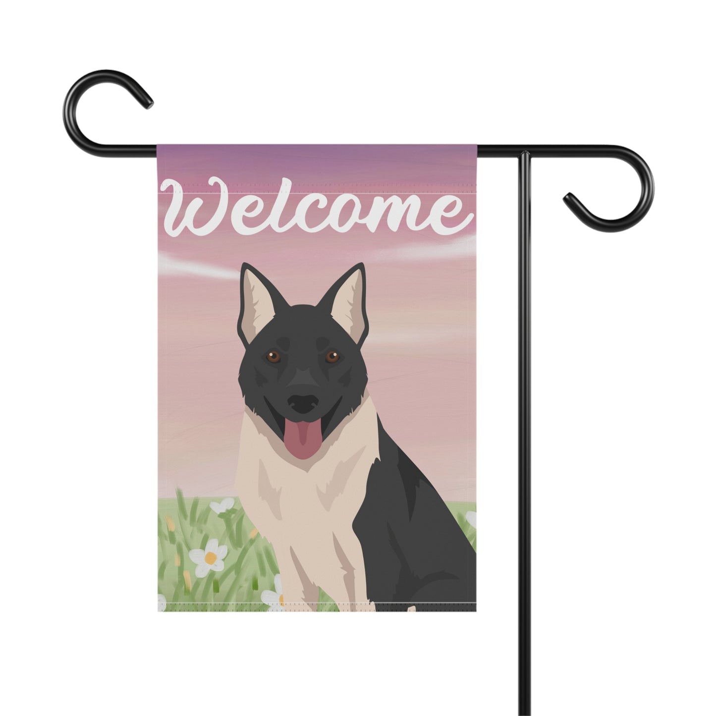 Russo European Laika Dog Welcome Garden Flag