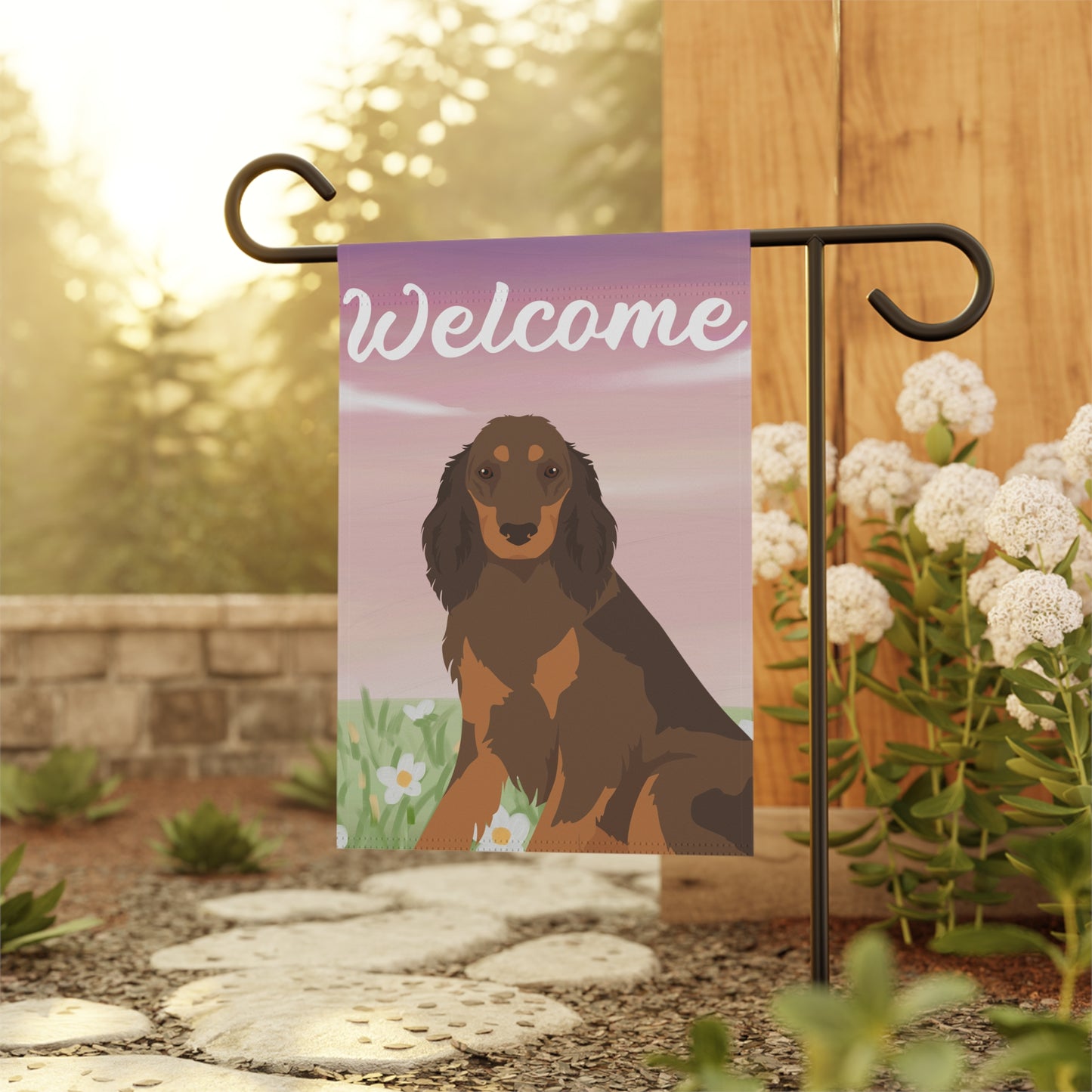 Picardy Spaniel Dog Welcome Garden Flag