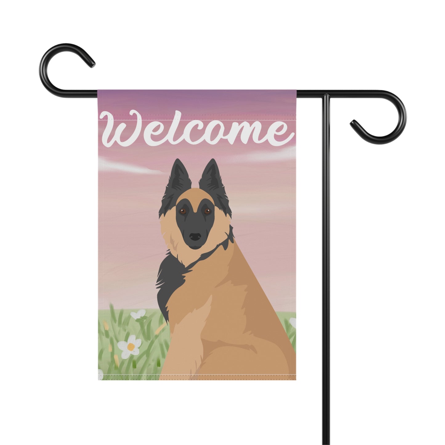 Belgian Tervuren Dog Welcome Garden Flag