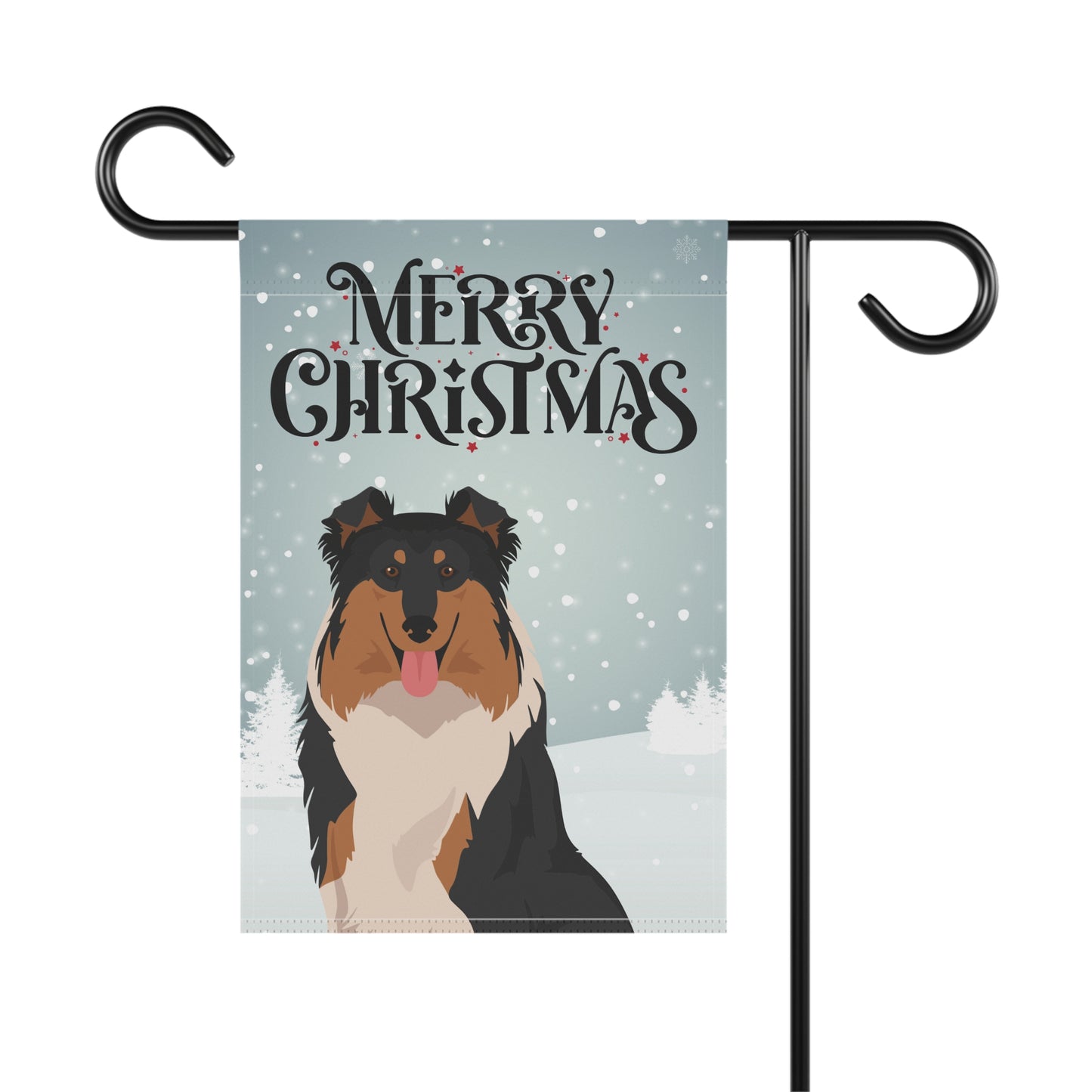 Collie Dog Garden Flag