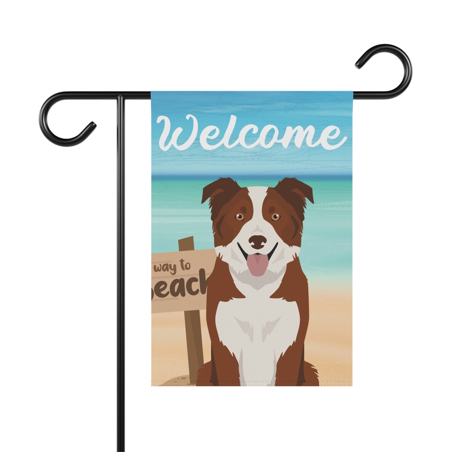 Border Collie Dog Garden Flag
