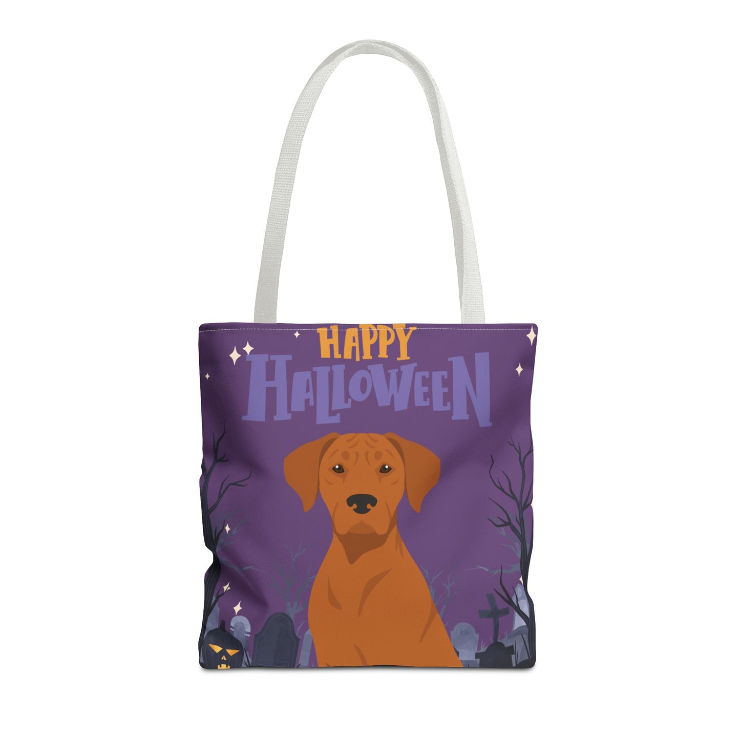Rhodesian Ridgeback Dog Happy Halloween Tote Bag 16x16