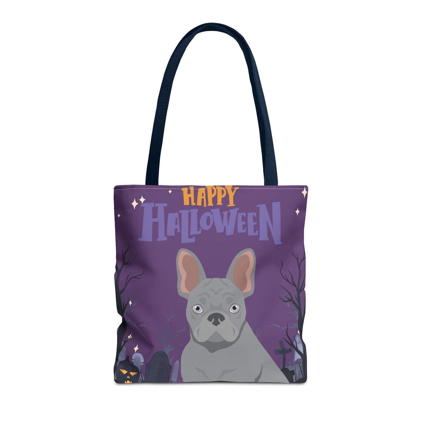 French Bulldog Dog Happy Halloween Tote Bag 16x16