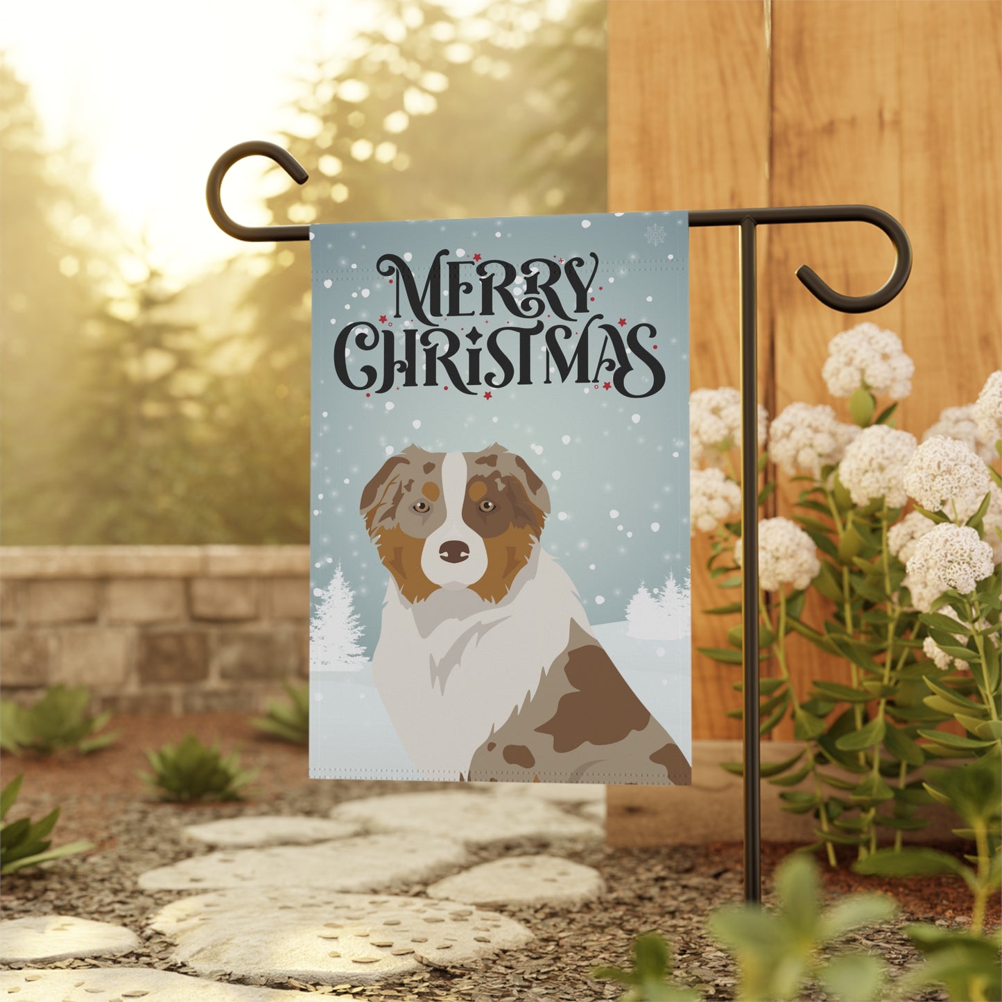 Australian Shepherd Dog Garden Flag