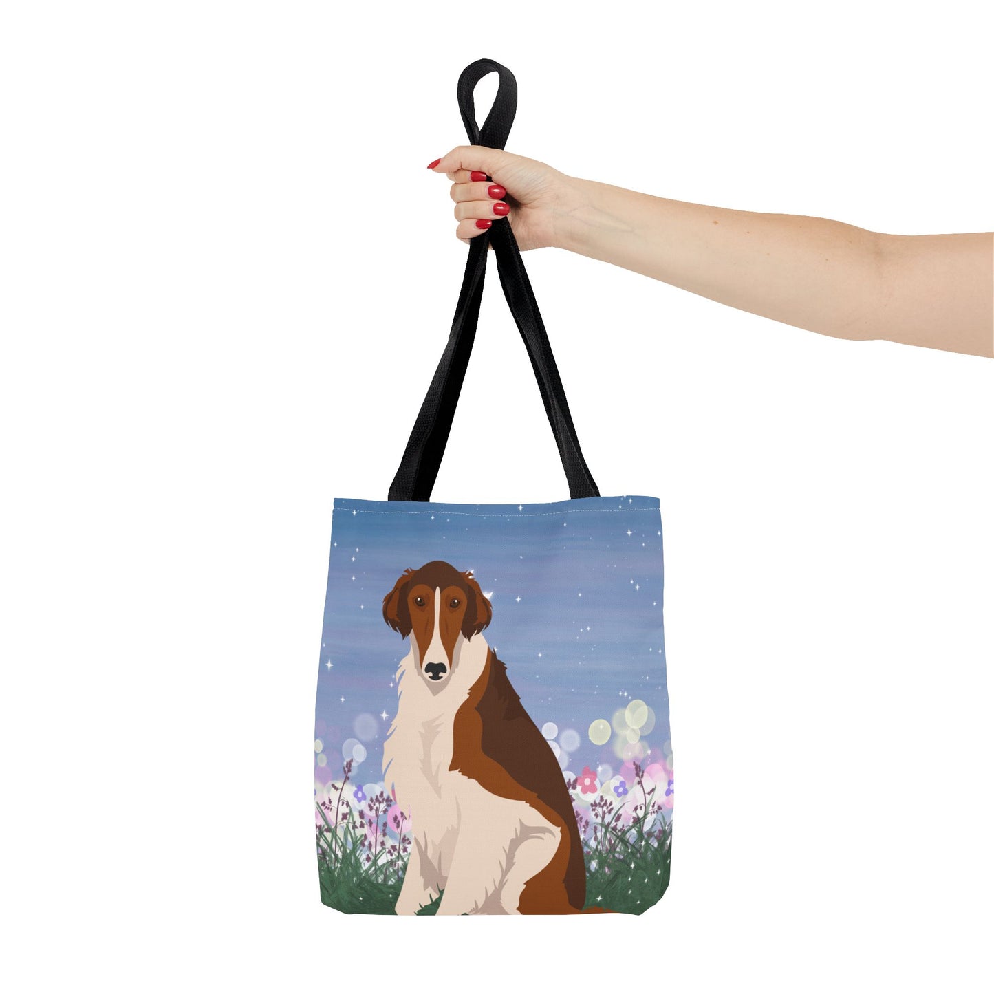 Borzoi Dog Tote Bag 13x13