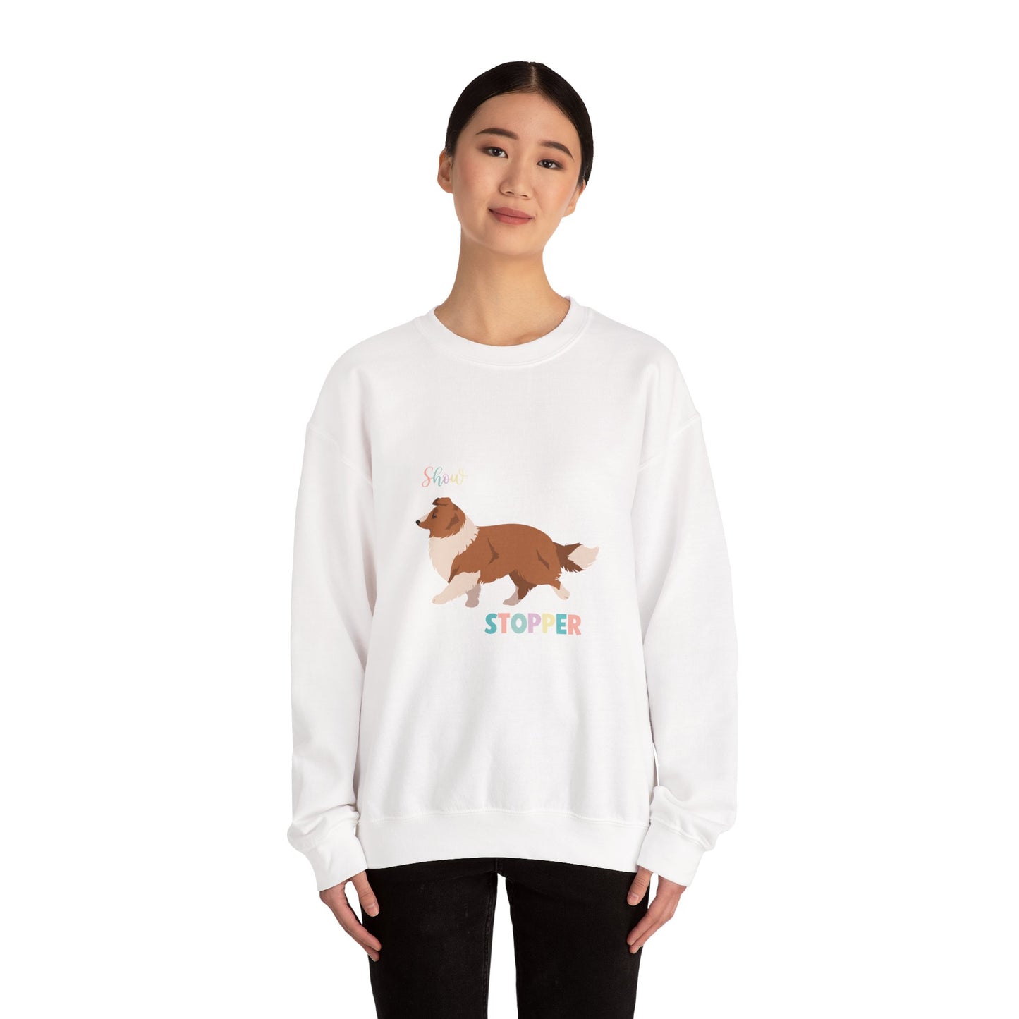 Shetland Sheepdog Dog Unisex Heavy Blend Crewneck Sweatshirt