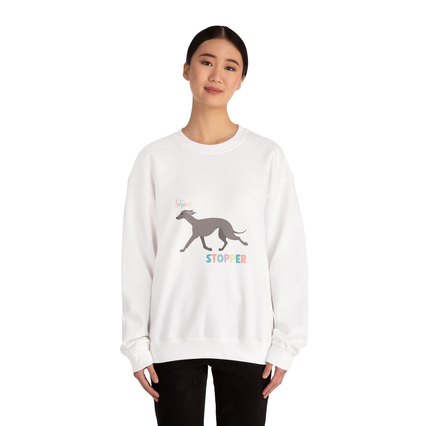 Italian Greyhound Dog Unisex Heavy Blend Crewneck Sweatshirt
