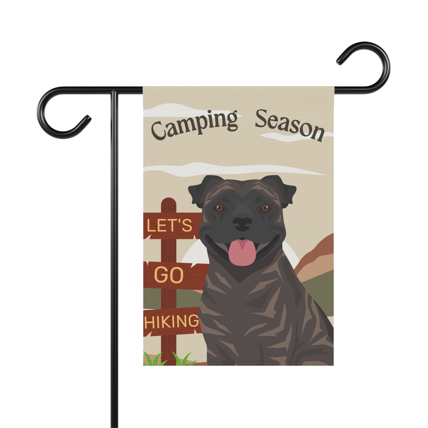 Staffordshire Bull Terrier Dog Camping Garden Flag