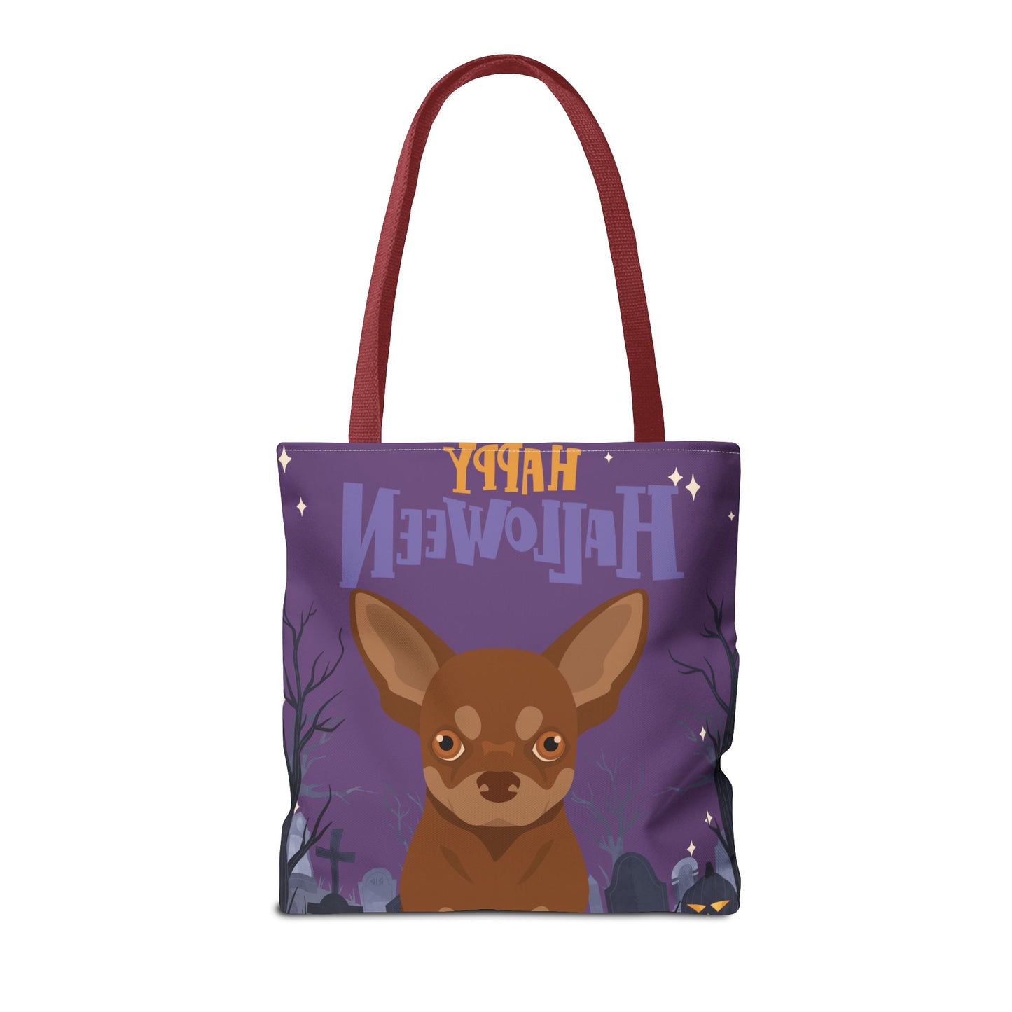 Chihuahua Dog Happy Halloween Tote Bag 16x16