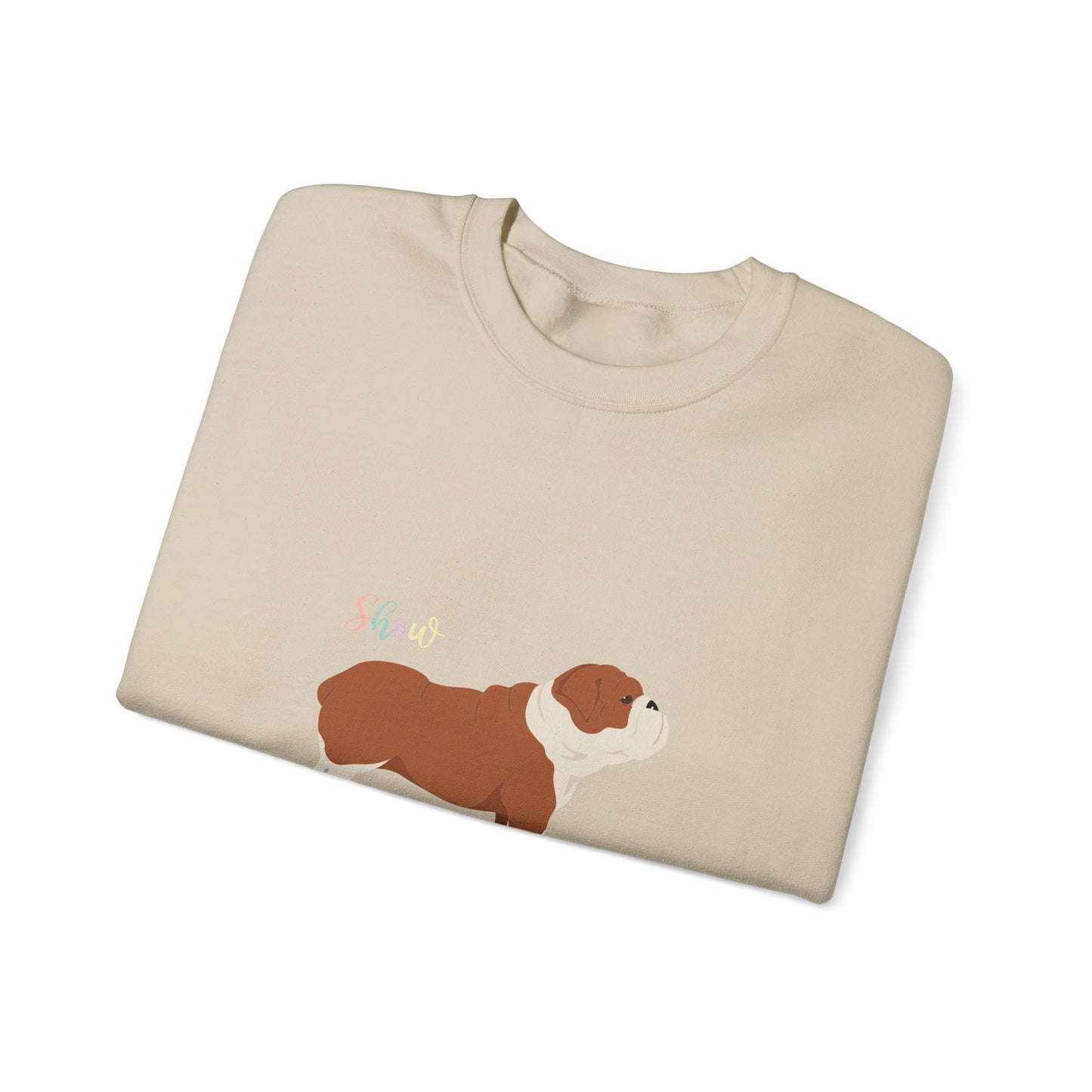 Bulldog Dog Unisex Heavy Blend Crewneck Sweatshirt