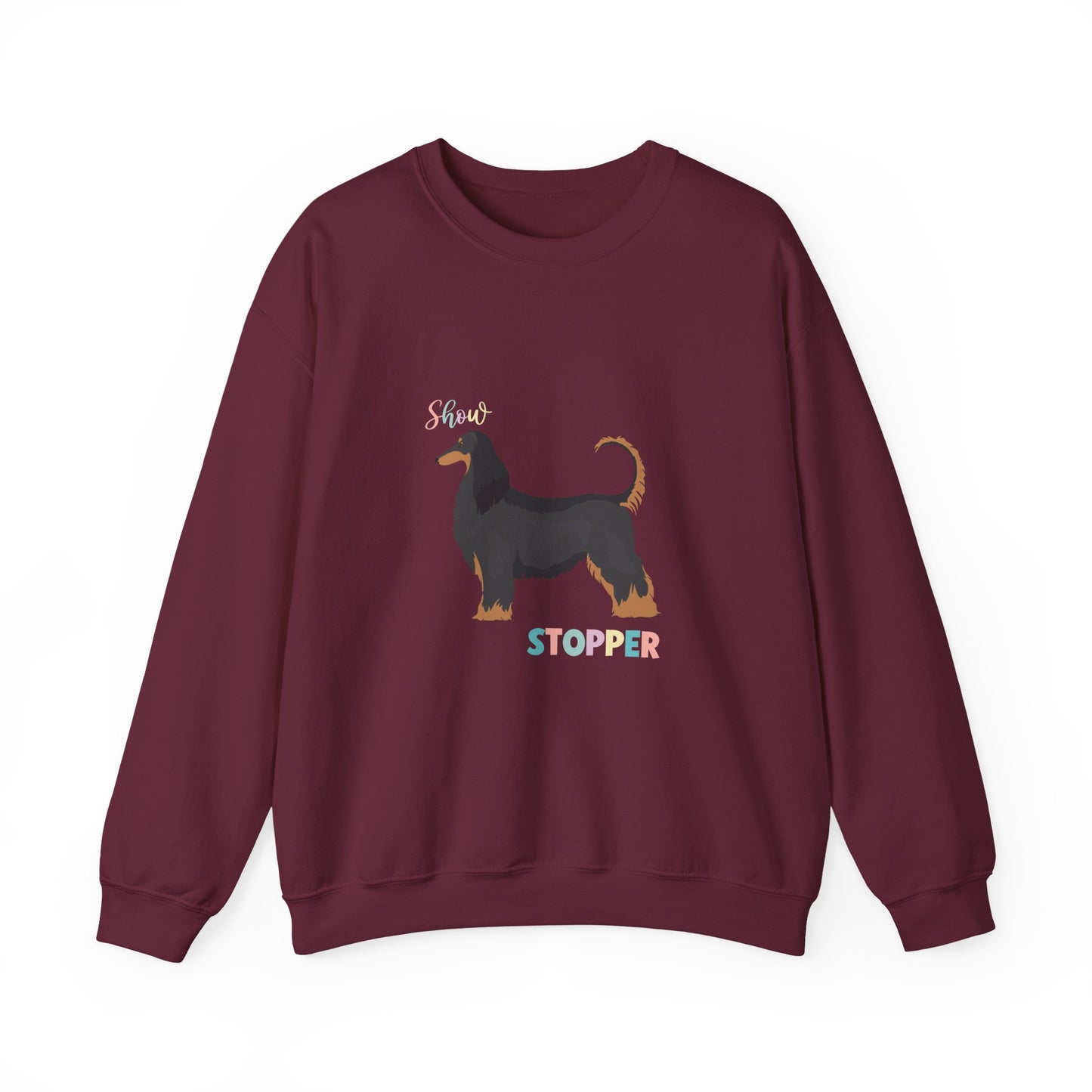 Afghan Hound Dog Unisex Heavy Blend Crewneck Sweatshirt