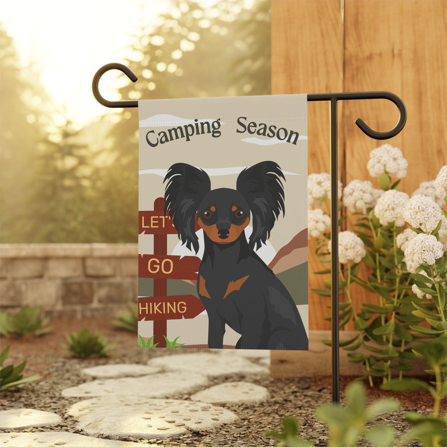 Russian ToyTerrier Dog Camping Garden Flag