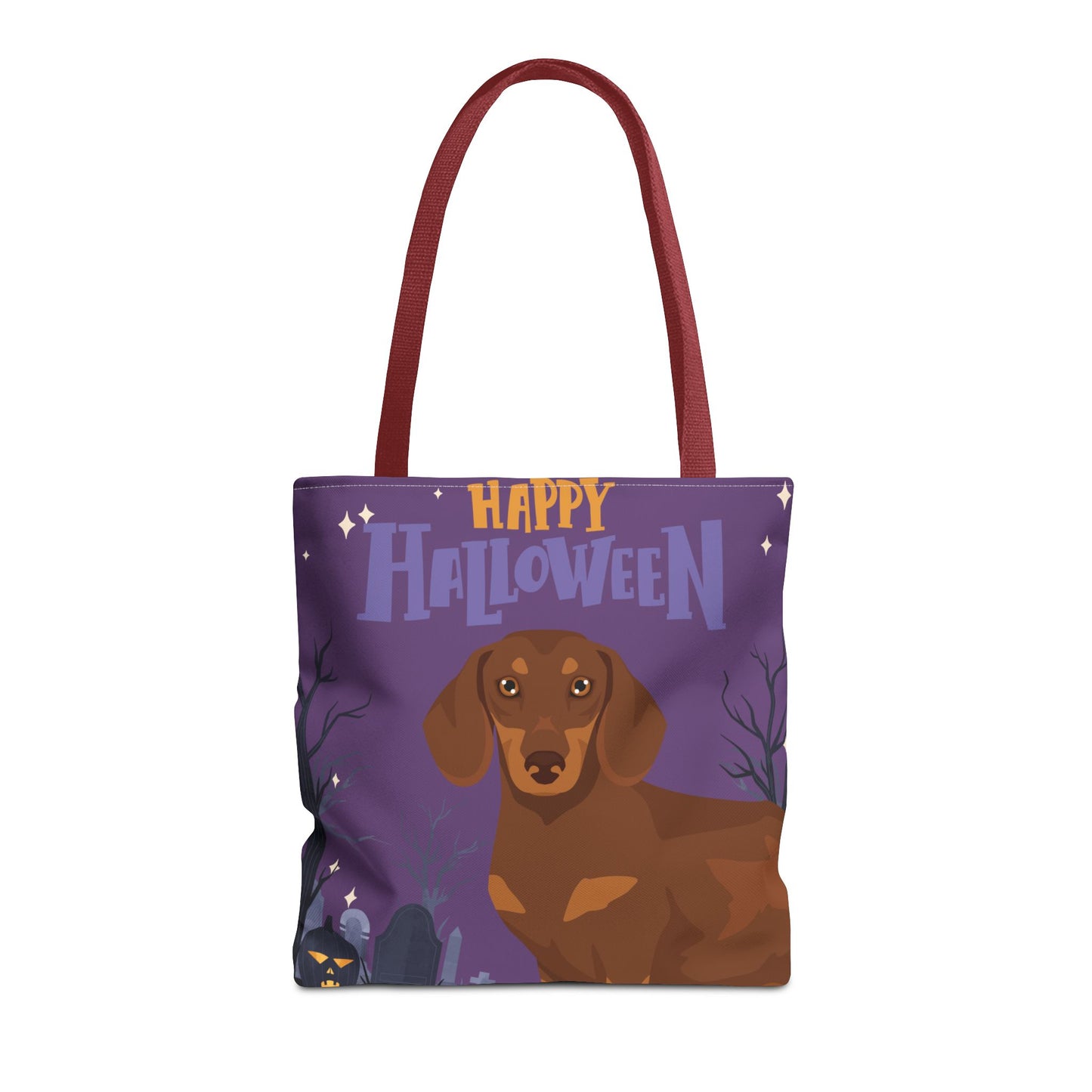 Dachshund Dog Happy Halloween Tote Bag 16x16