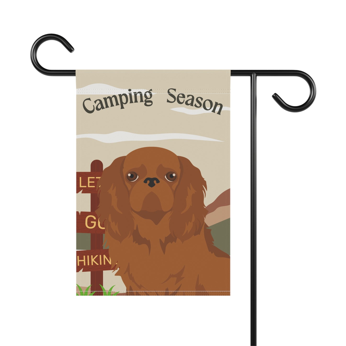 English Toy Spaniel Dog Camping Garden Flag
