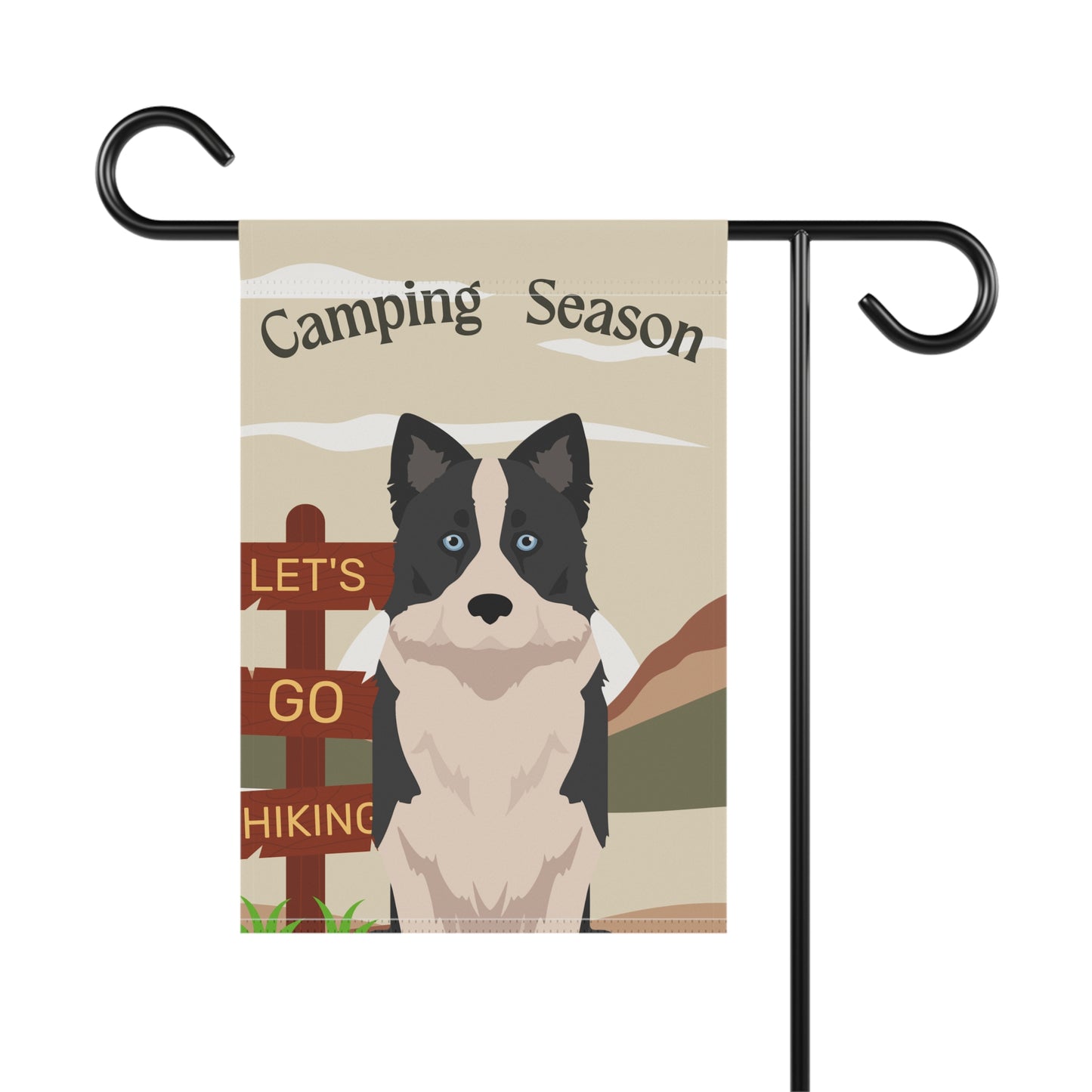 Yakutian Laika Dog Camping Garden Flag