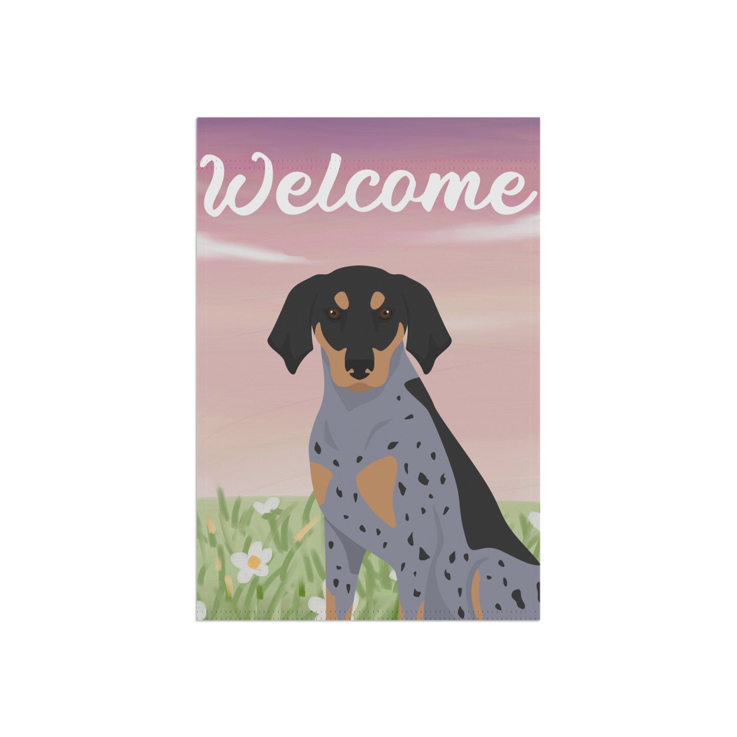 Bluetick Coonhound Dog Welcome Garden Flag