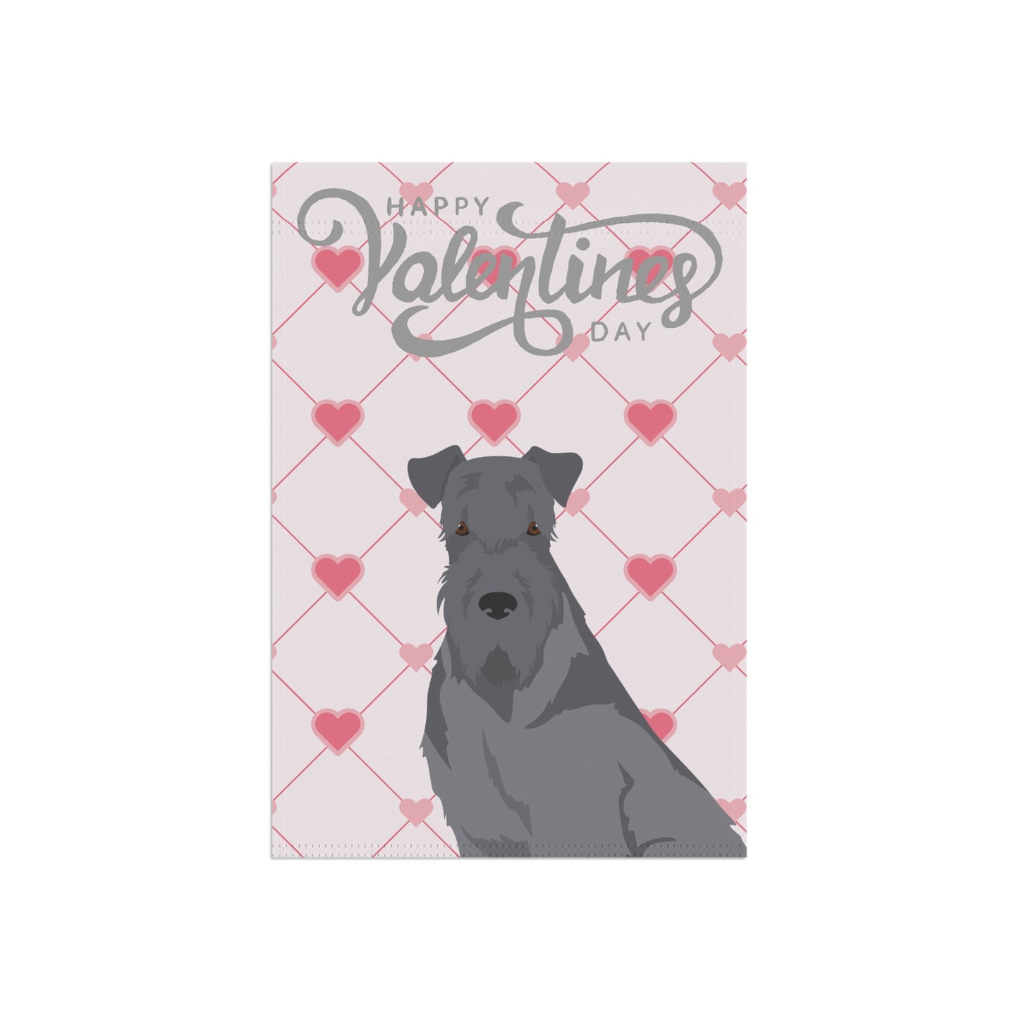 Kerry Blue Terrier Dog Valentines Day Garden Flag