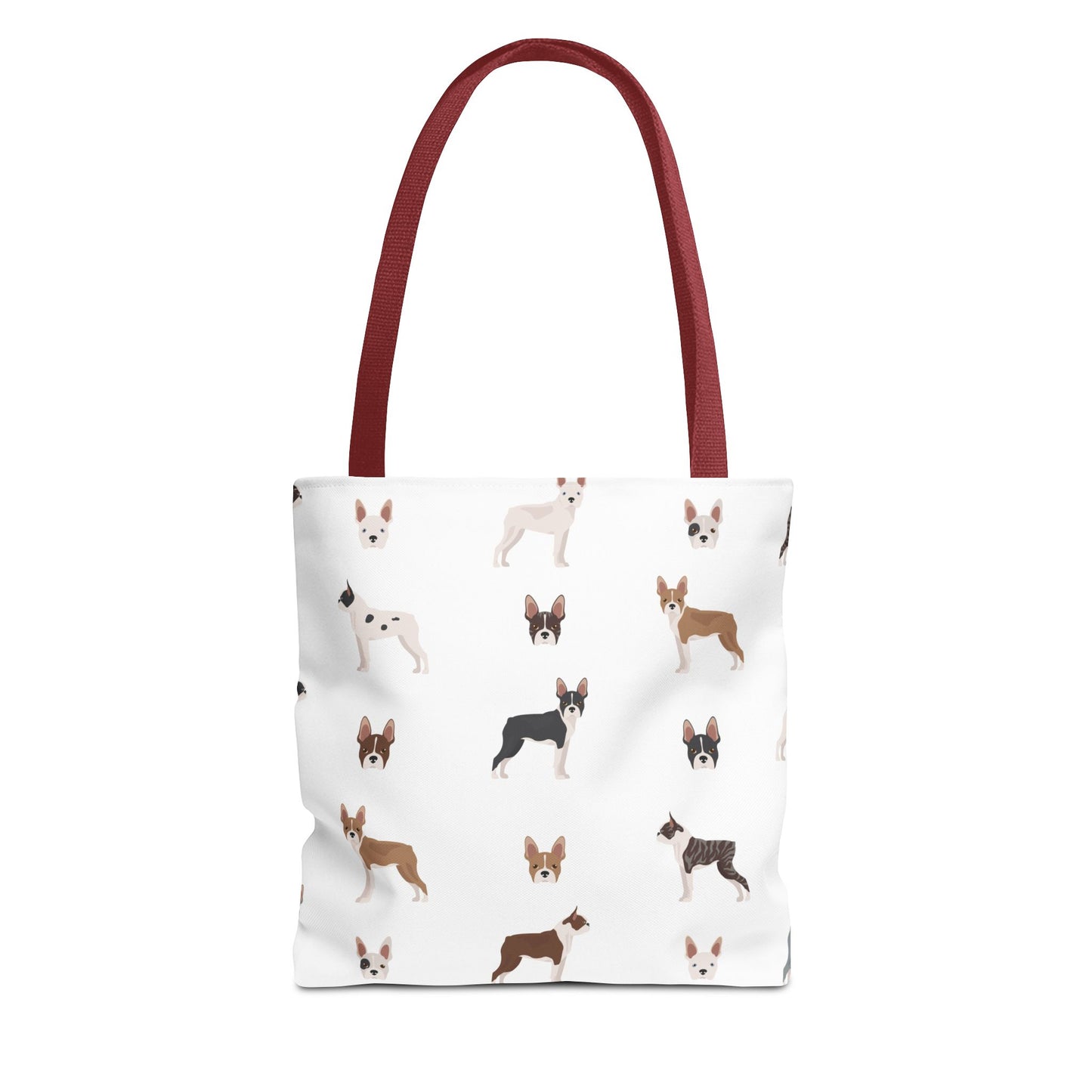 Boston Terrier Dog Tote Bag, Terrier Dog Mom Gift