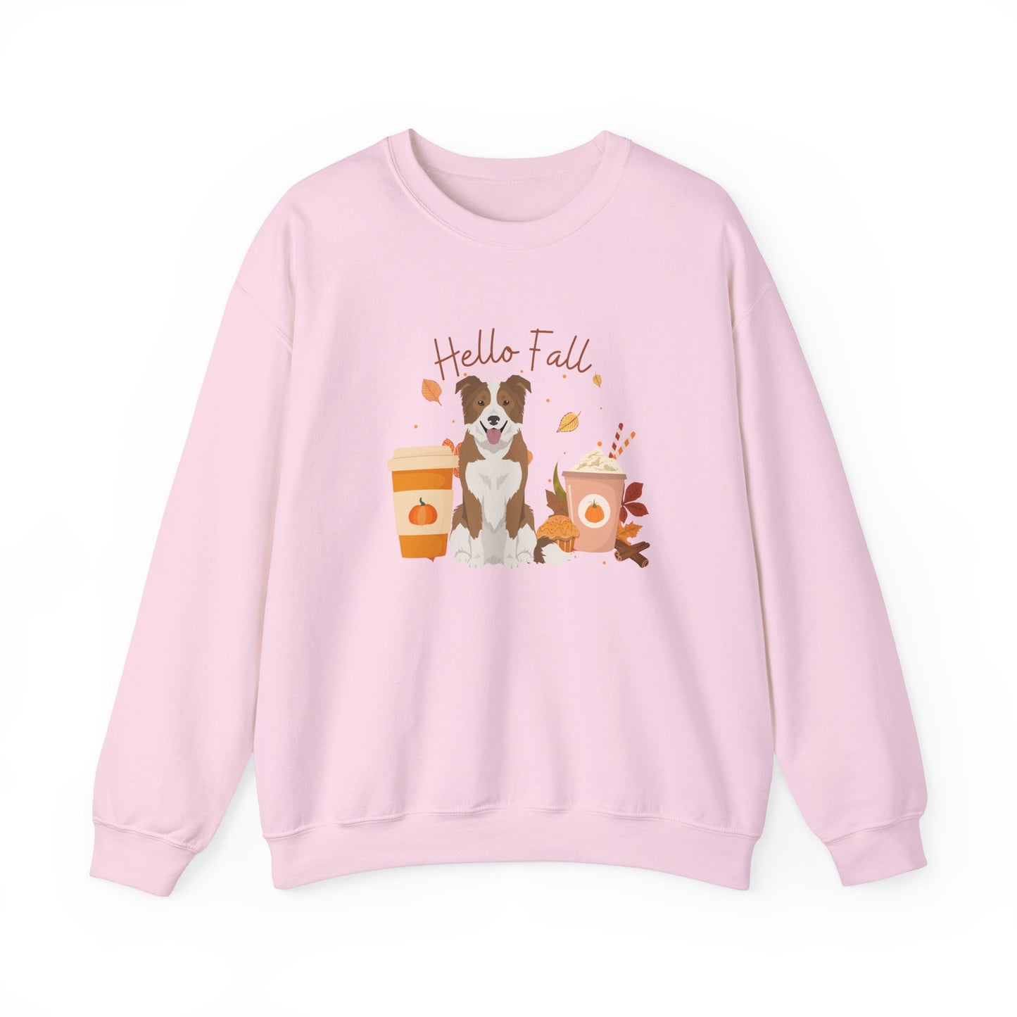Border Collie Dog Fall Halloween Unisex Heavy Blend Crewneck Sweatshirt