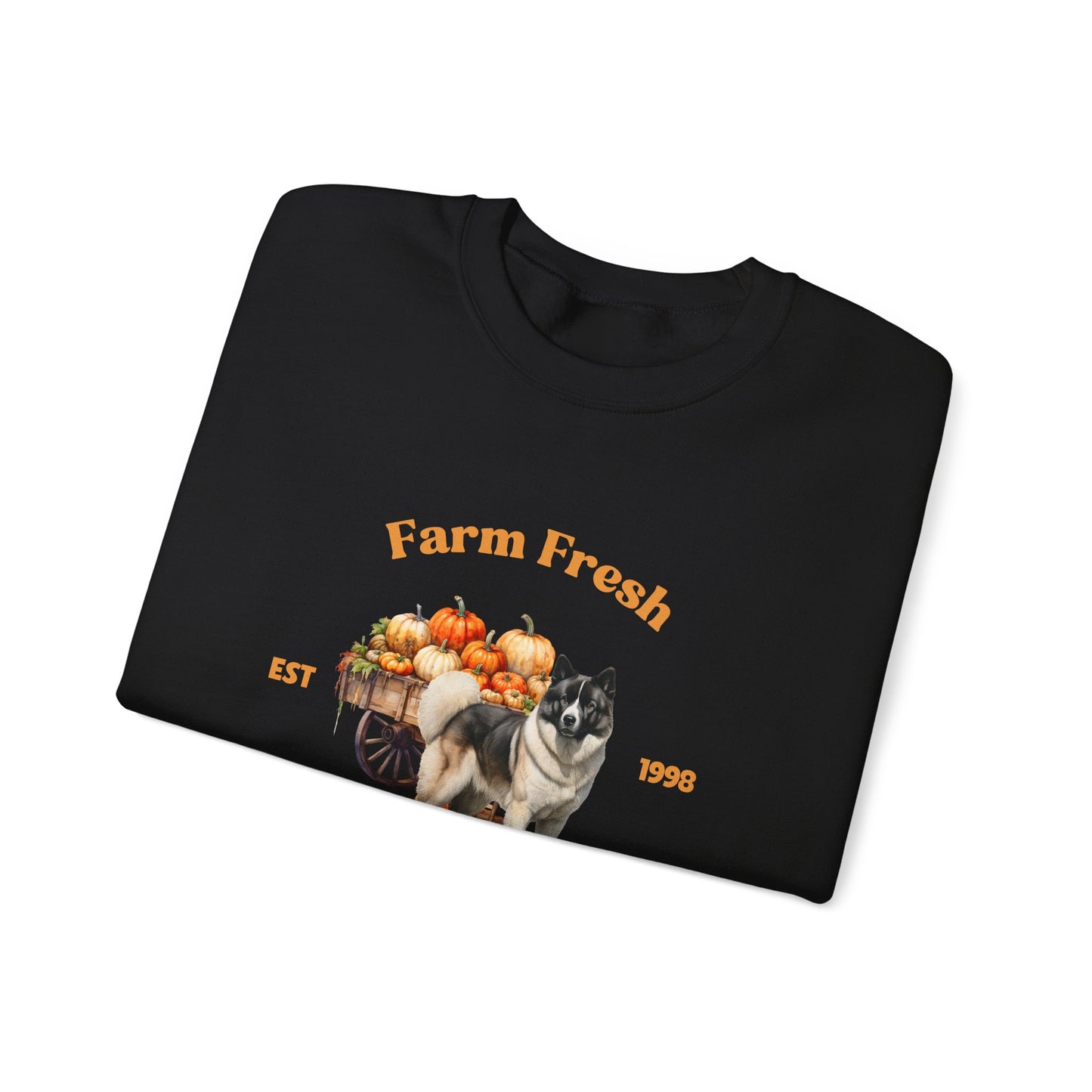 American Akita Dog Fall Unisex Heavy Blend Crewneck Sweatshirt