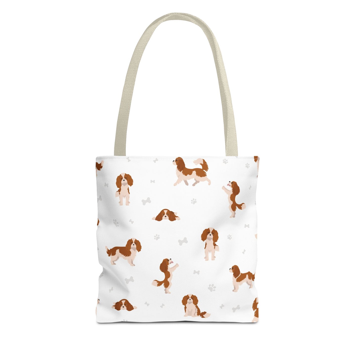 Cavalier King Charles Spaniel Dog Tote Bag, Spaniel Dog Mom Gift