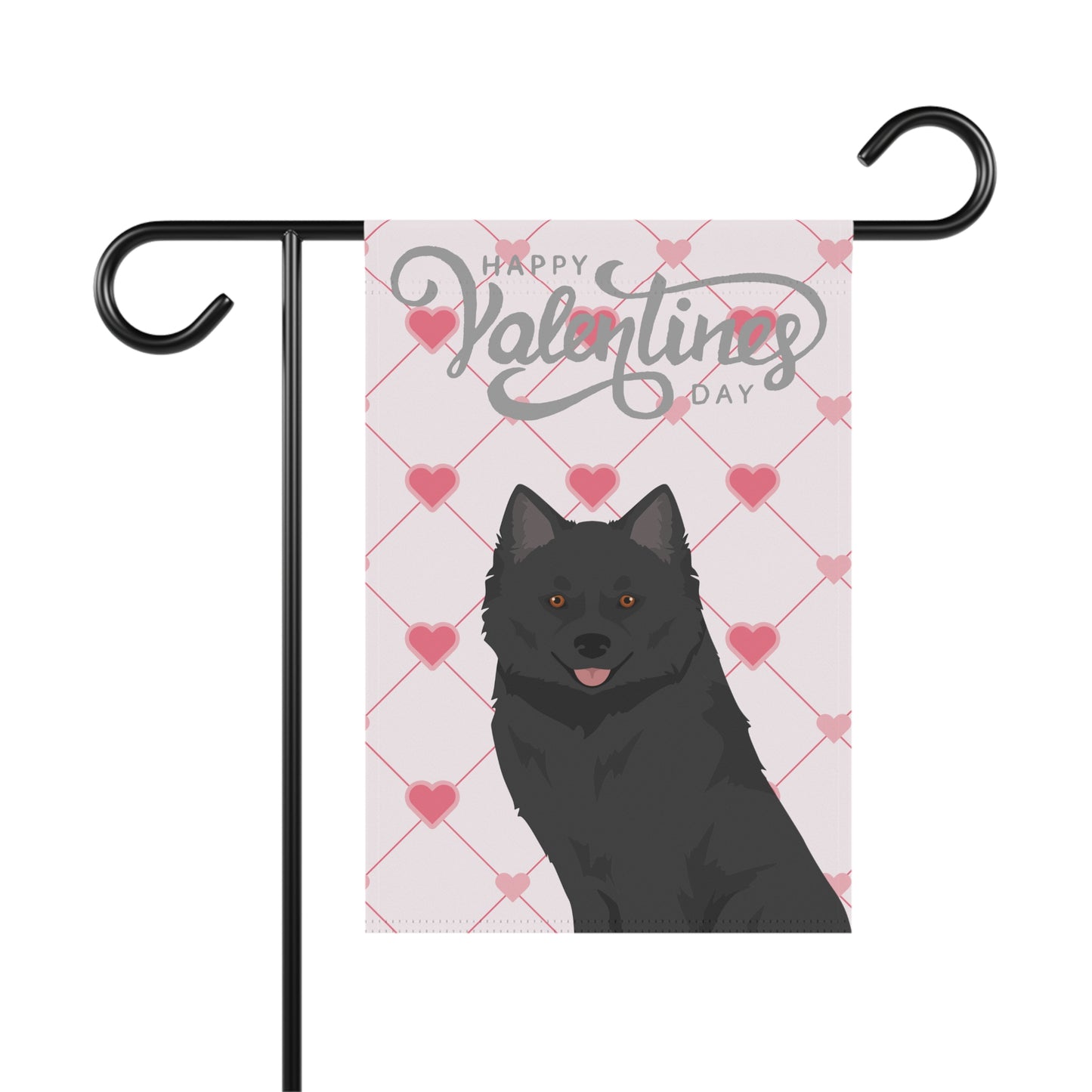 Nenets Herding Laika Dog Valentines Day Garden Flag