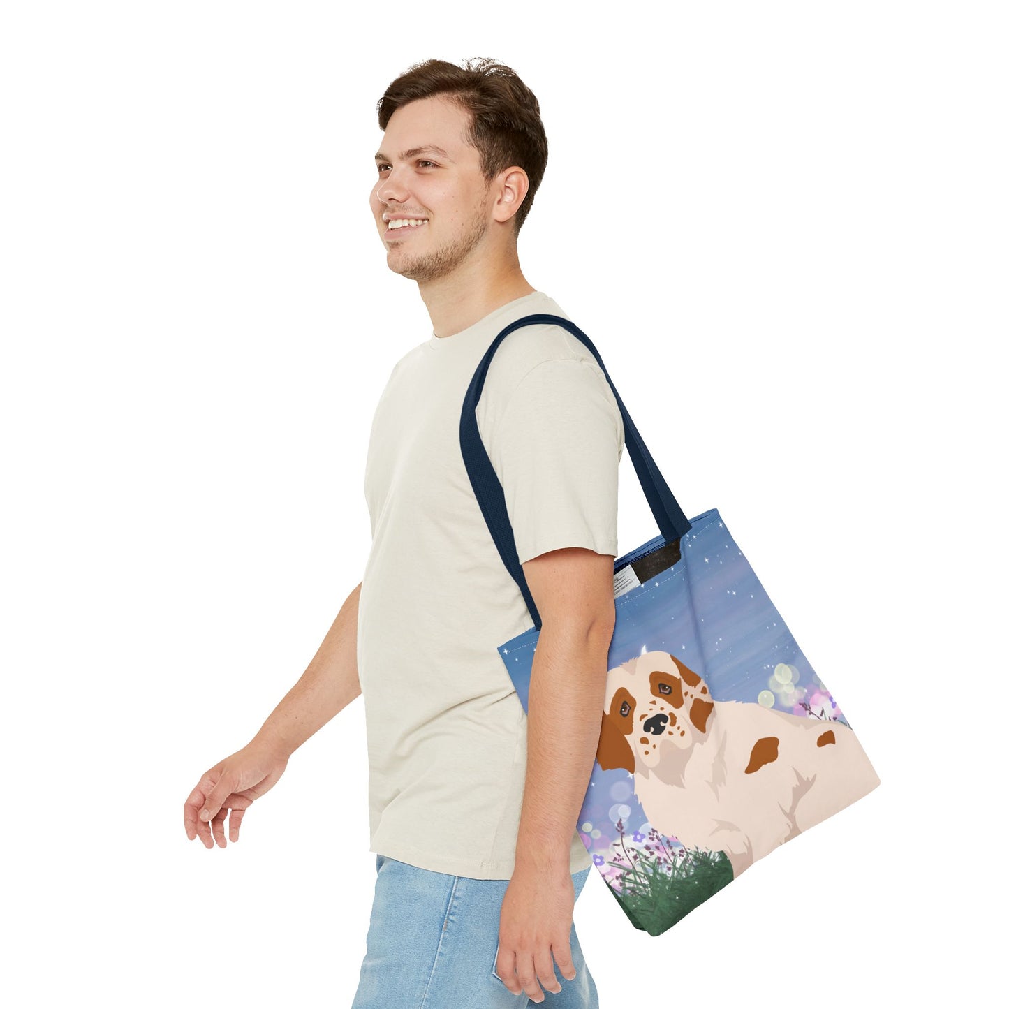 Clumber Spaniel Dog Tote Bag 16x16