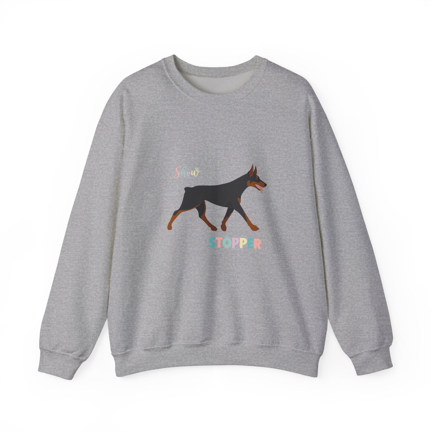 Doberman Pinscher Dog Unisex Heavy Blend Crewneck Sweatshirt