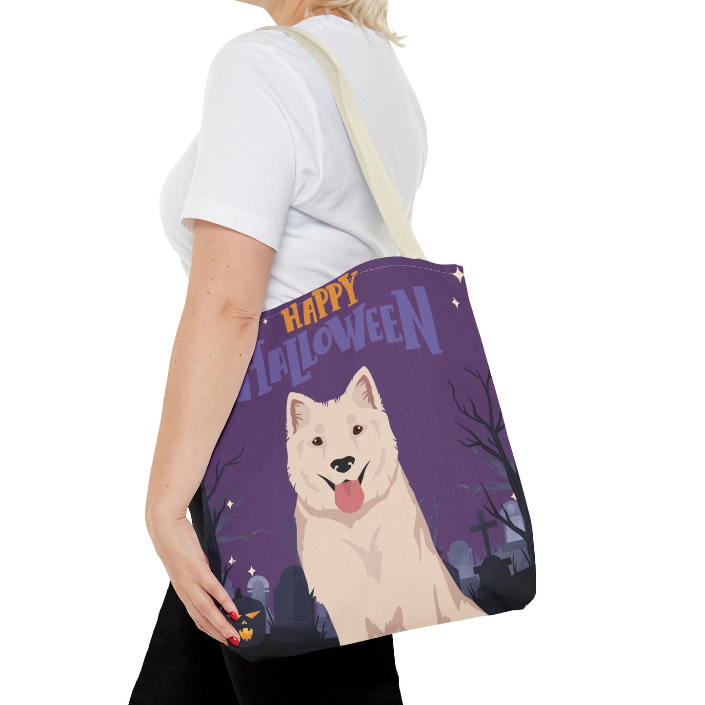 Kintamani Bali Dog Dog Happy Halloween Tote Bag 16x16