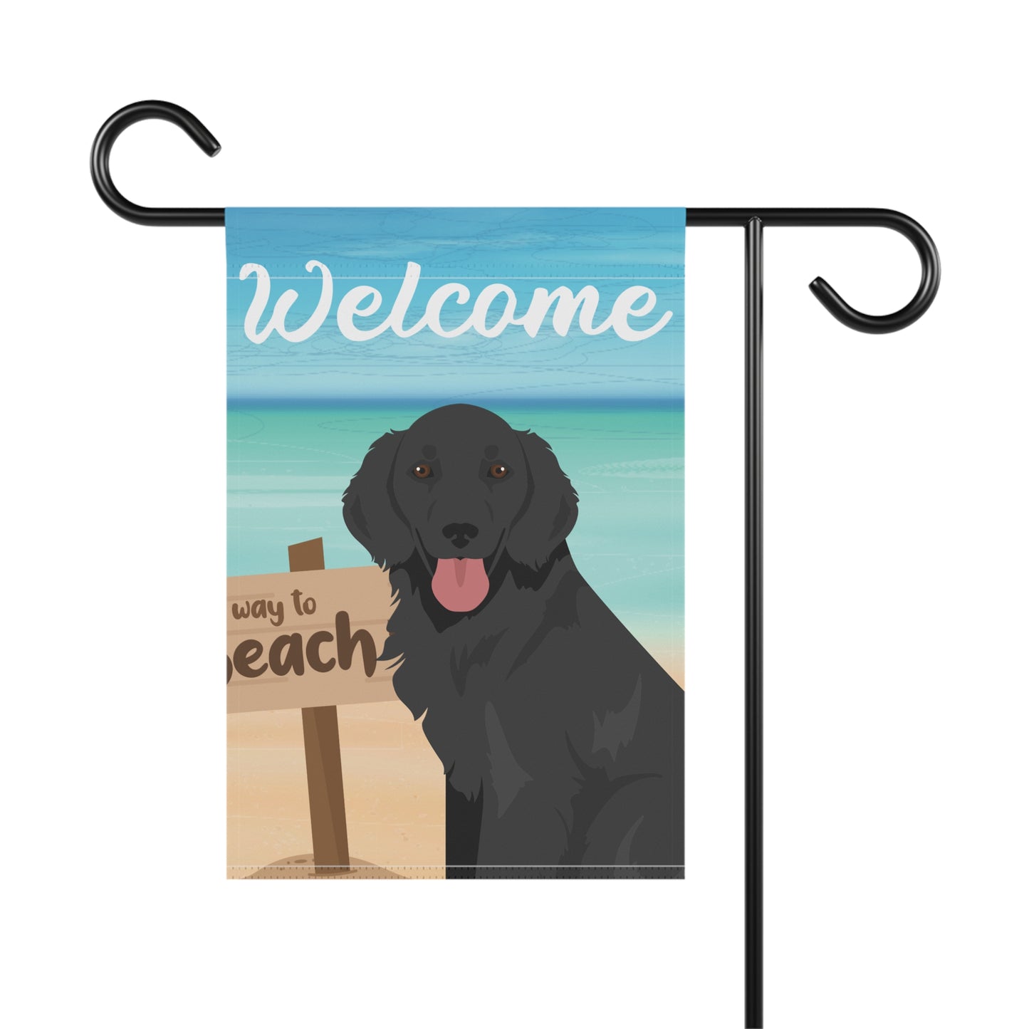 Flat Coated Retriever Dog Garden Flag