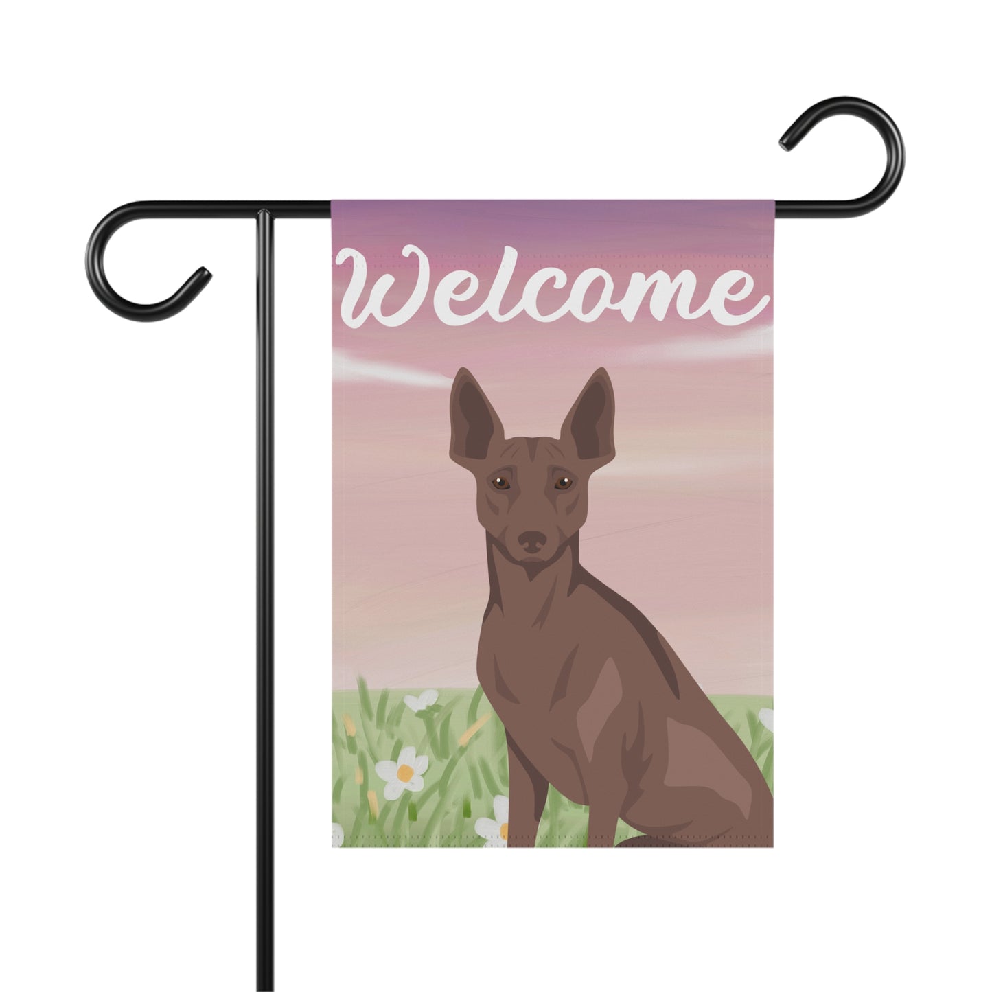 Peruvian Inca Orcihd Dog Welcome Garden Flag