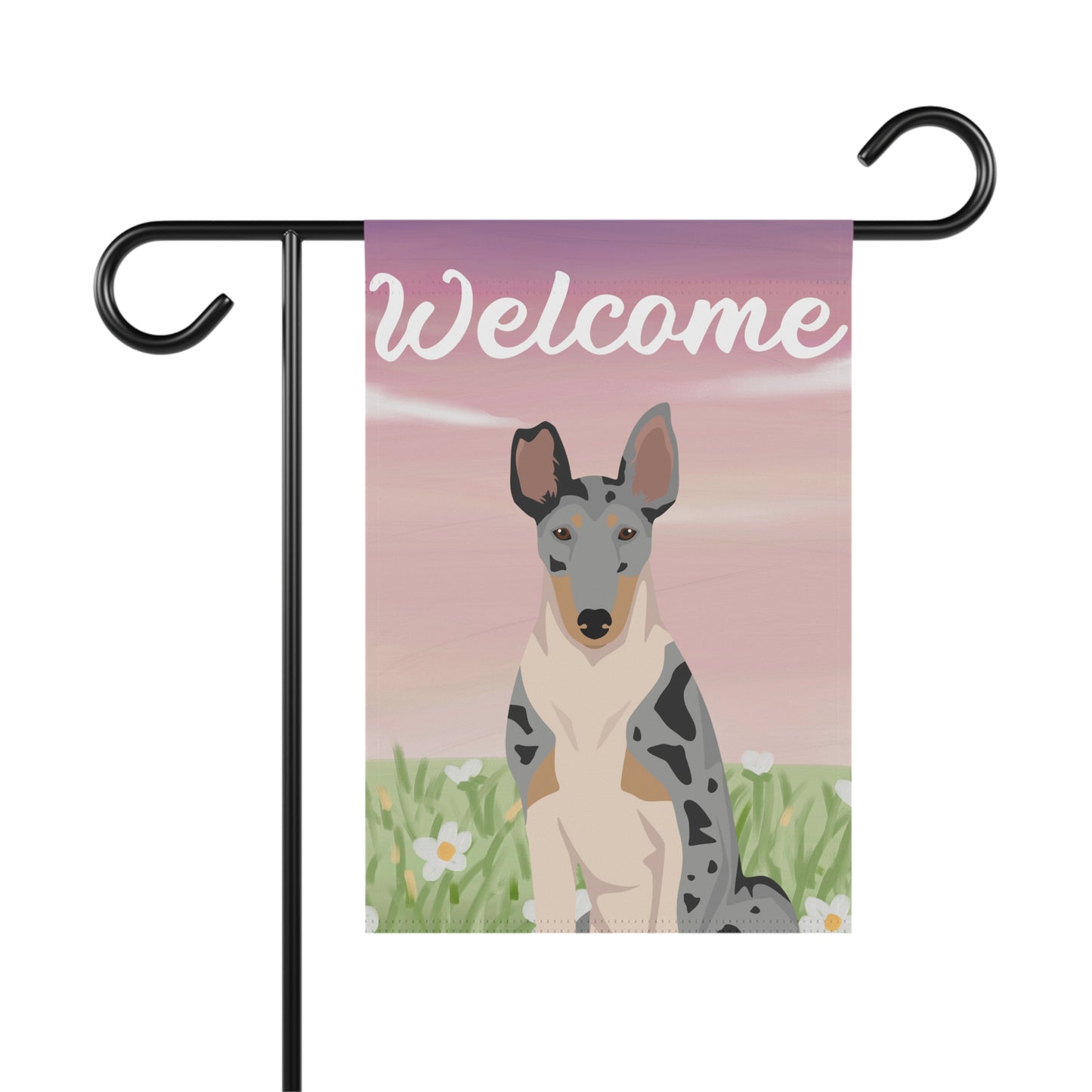 Smooth Collie Dog Welcome Garden Flag