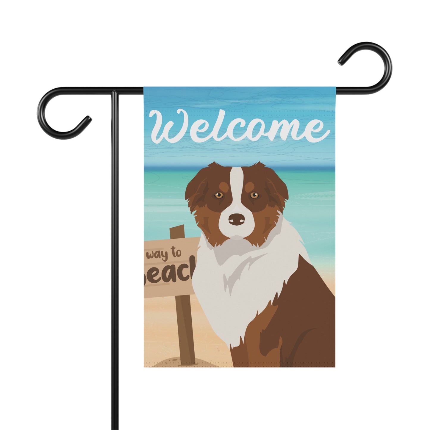 Australian Shepherd Dog Garden Flag