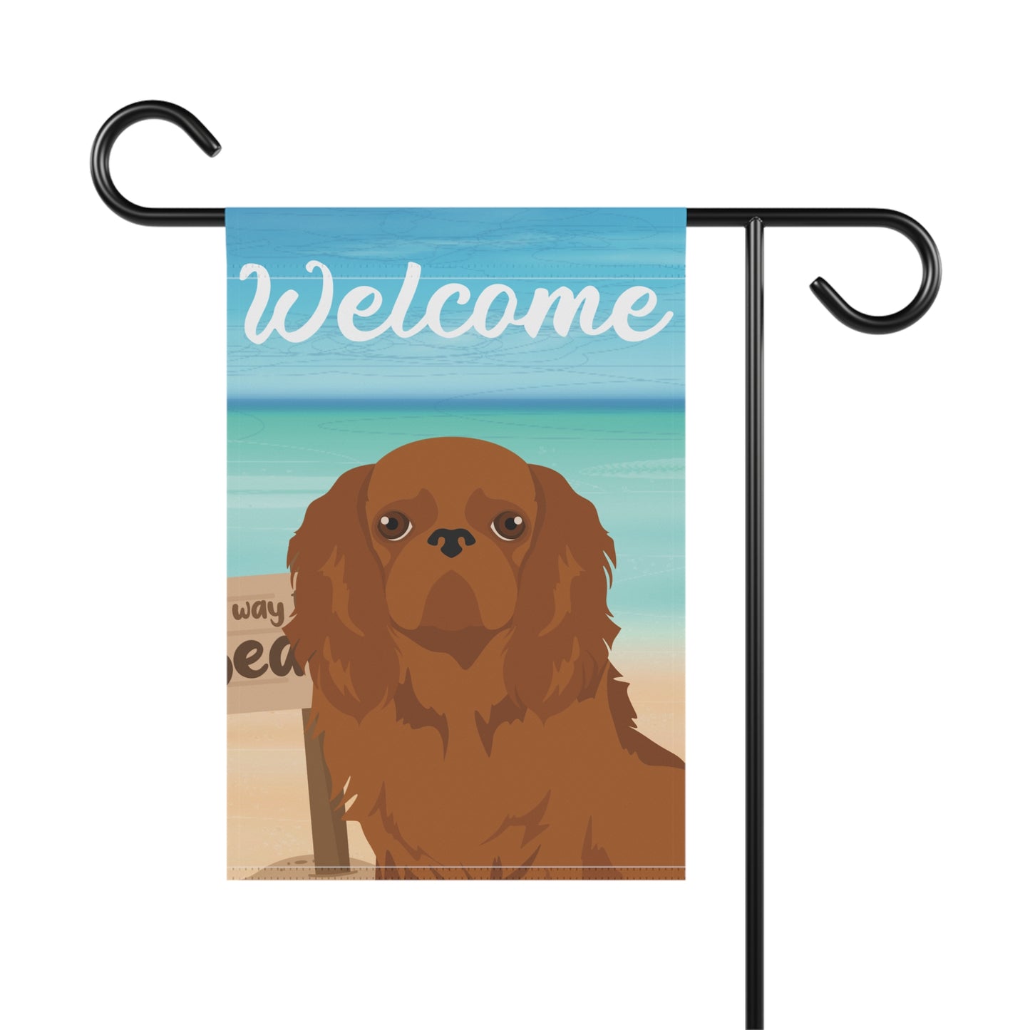 English Toy Dog Garden Flag