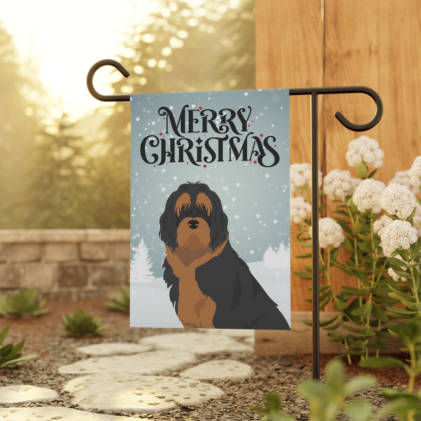 Otterhound Dog Garden Flag