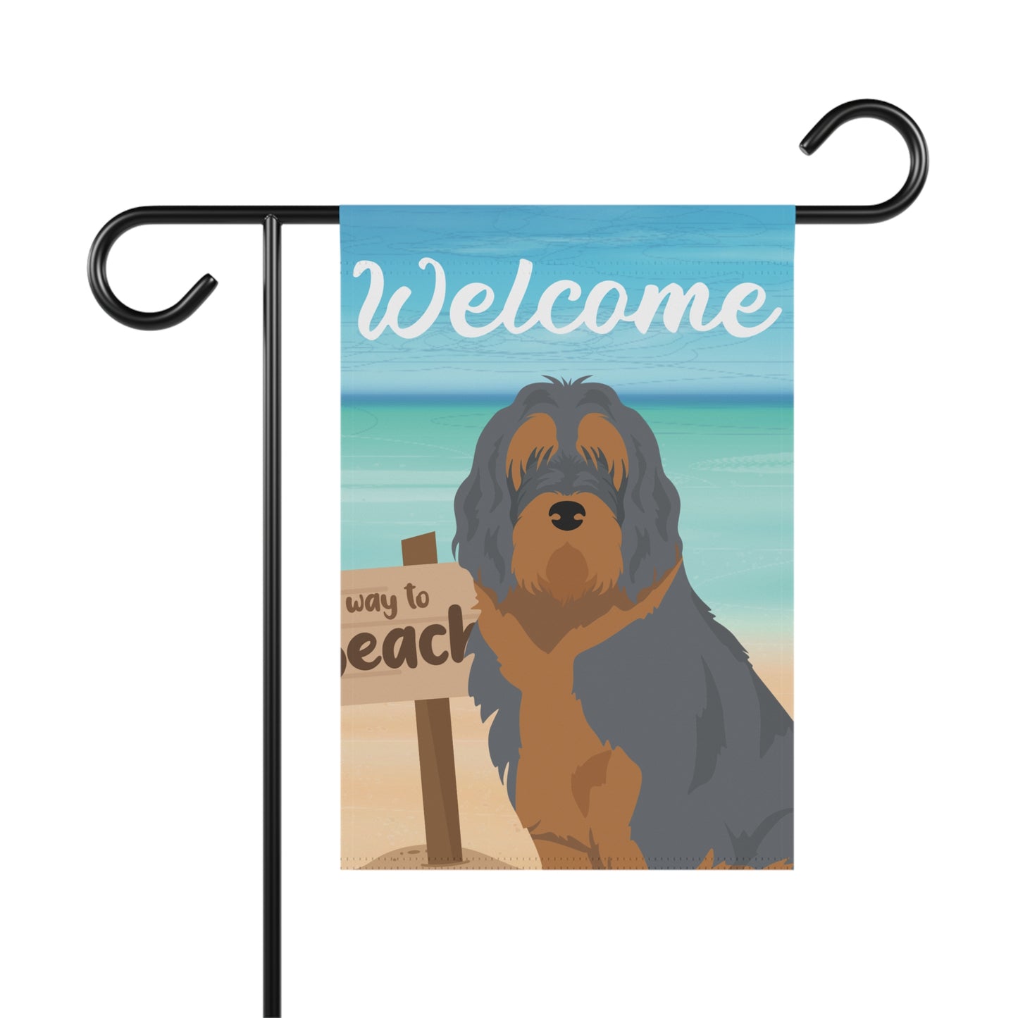 Otterhound Dog Garden Flag