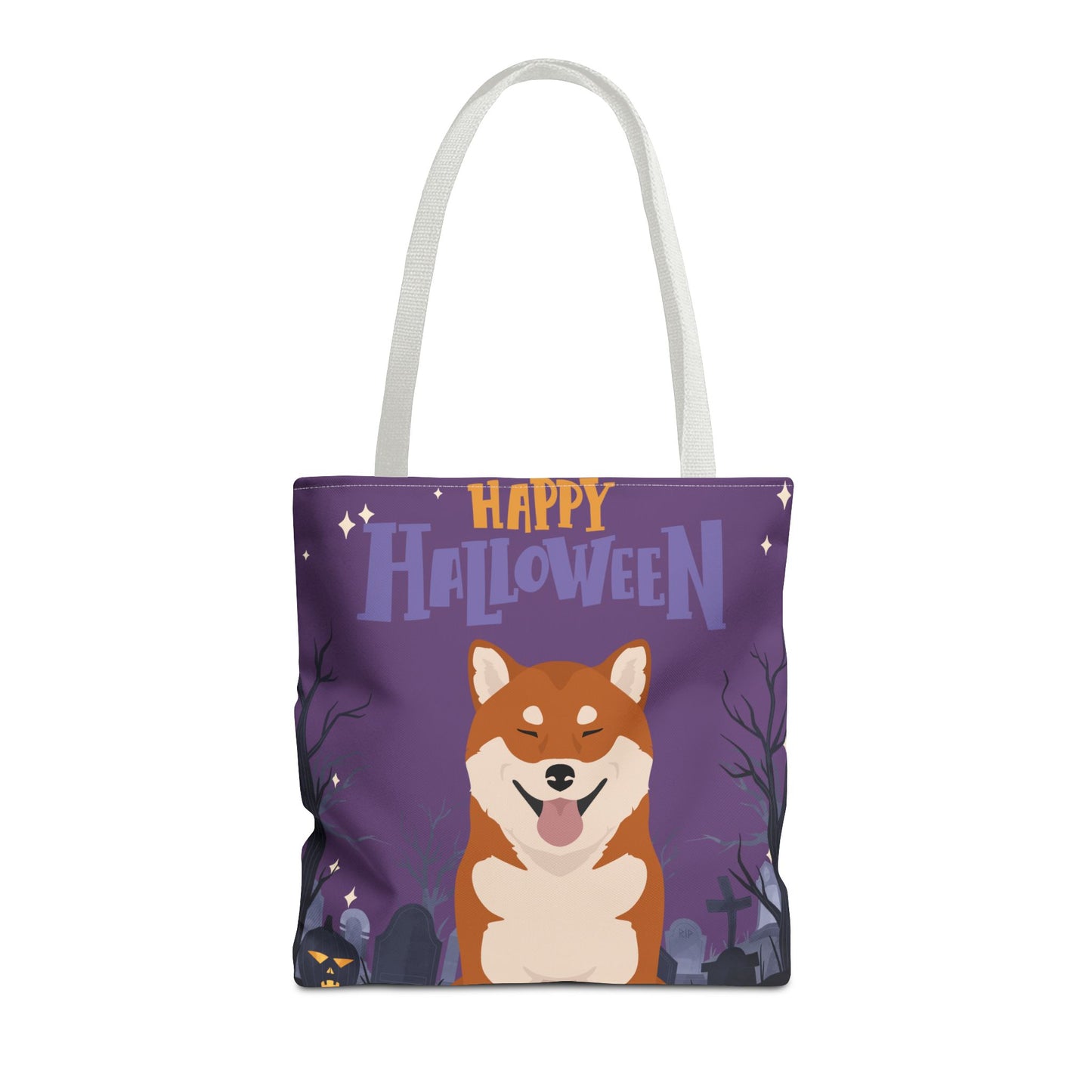 Shiba Inu Dog Happy Halloween Tote Bag 16x16