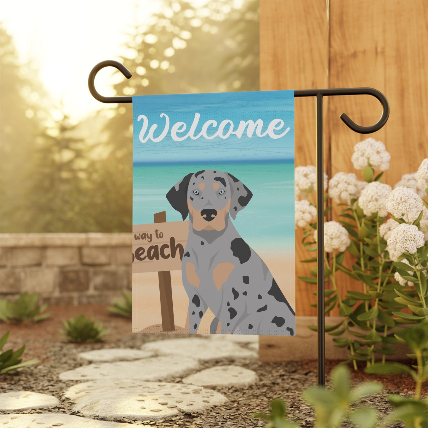 Catahoula Leopard Dog Dog Garden Flag