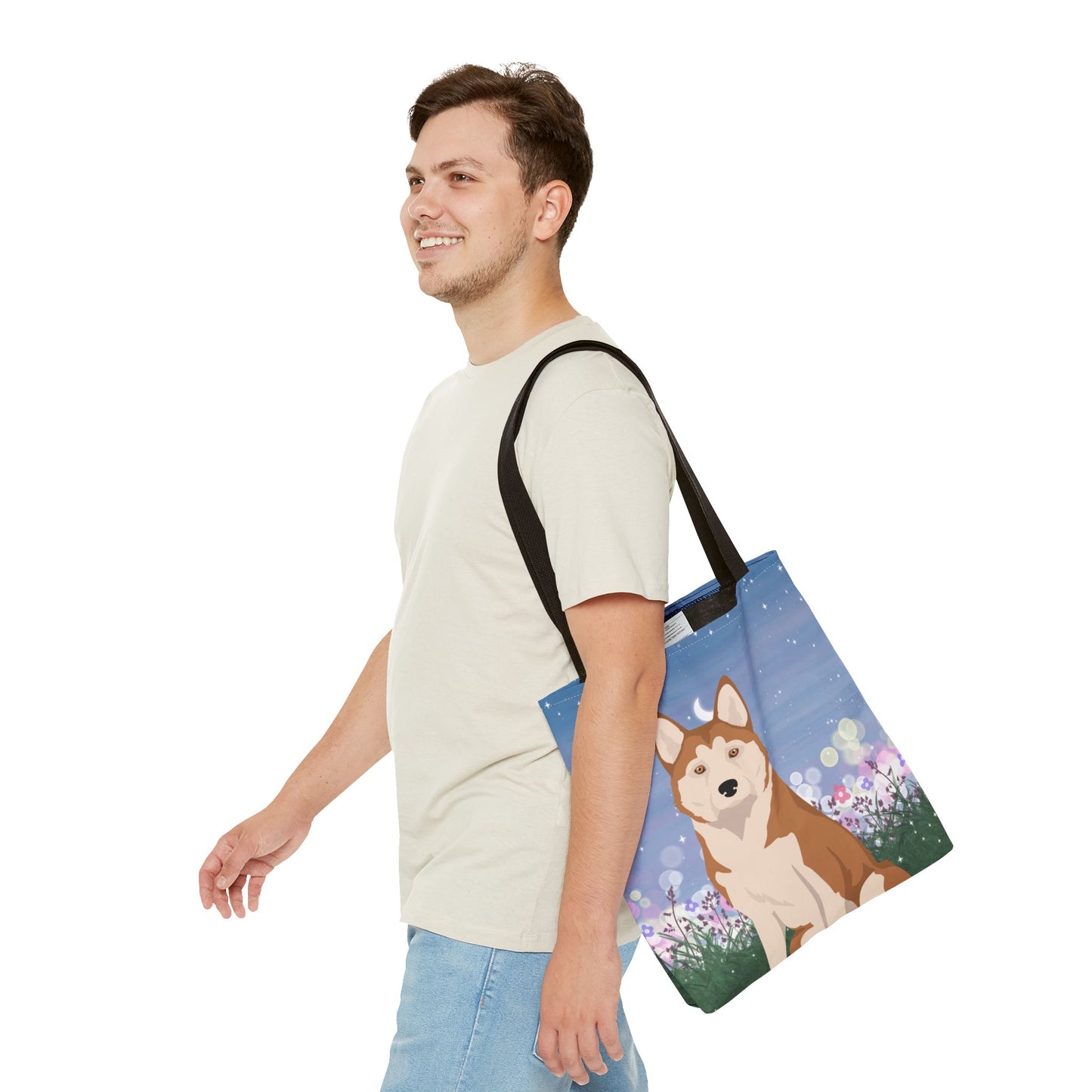 Alaskan Husky Dog Tote Bag 16x16