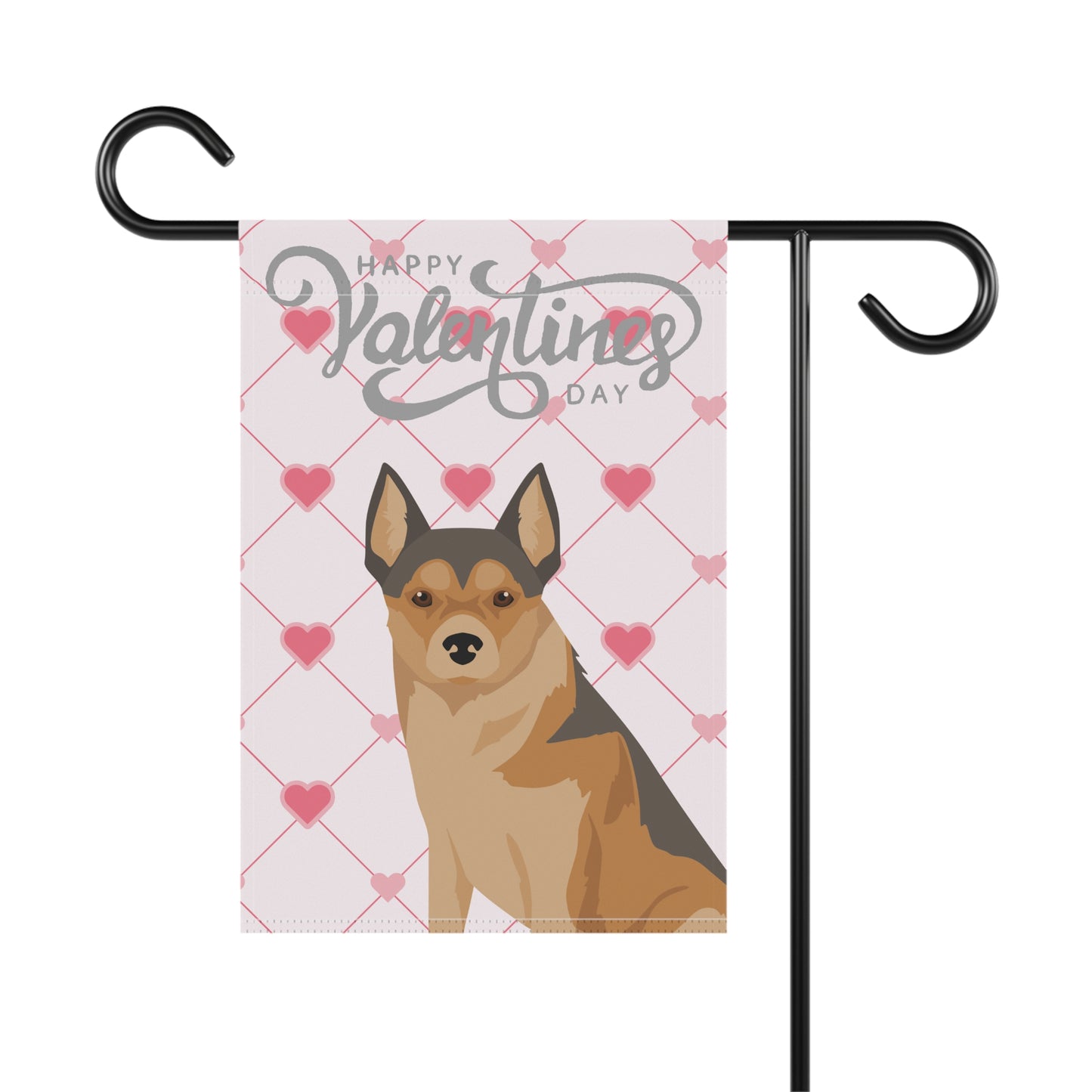 Norwegian Lundehund Dog Valentines Day Garden Flag