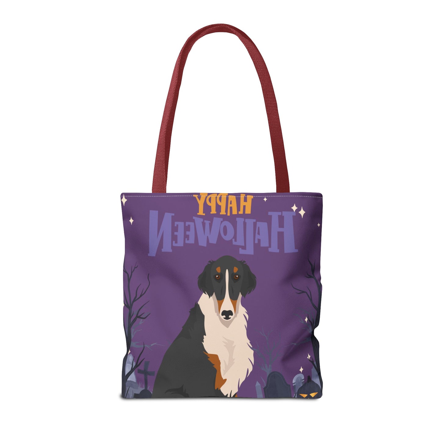 Borzoi Dog Happy Halloween Tote Bag 16x16