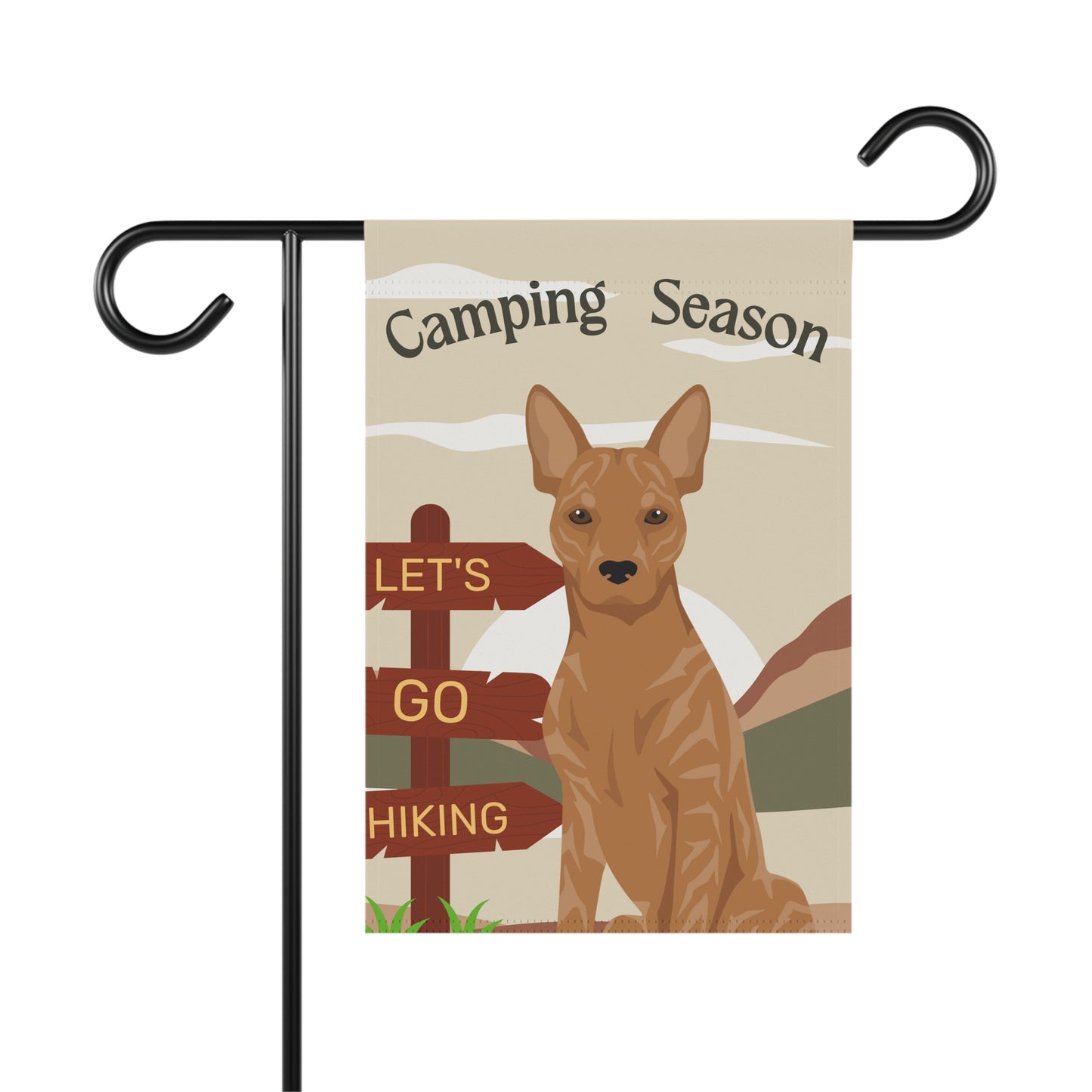 Telomian Dog Camping Garden Flag