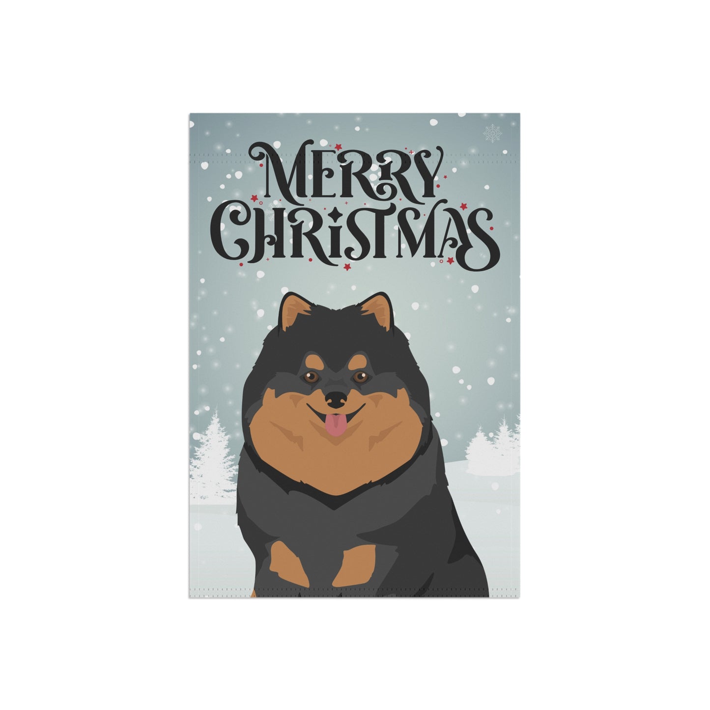 Pomeranian Dog Garden Flag
