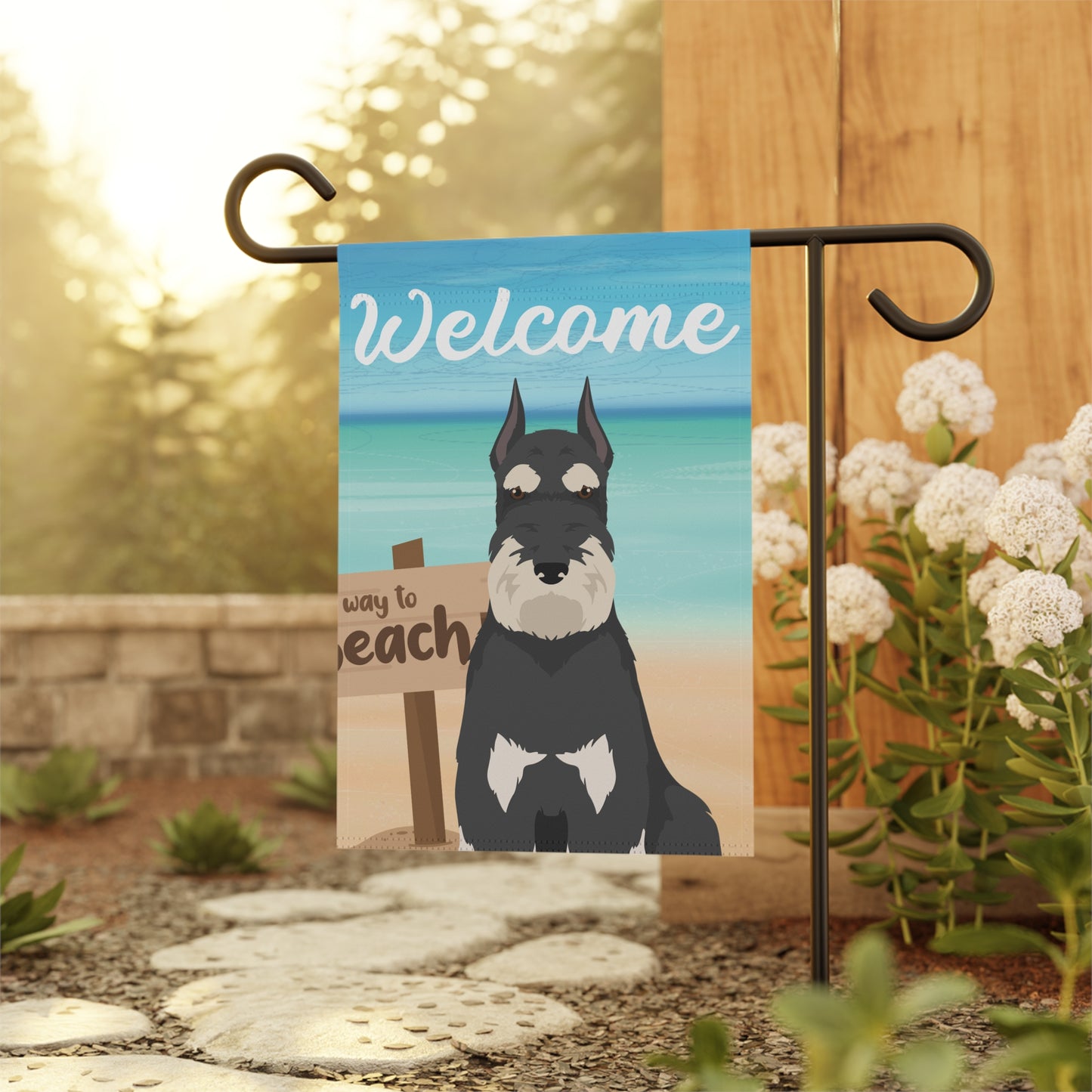 Schnauzer Dog Garden Flag