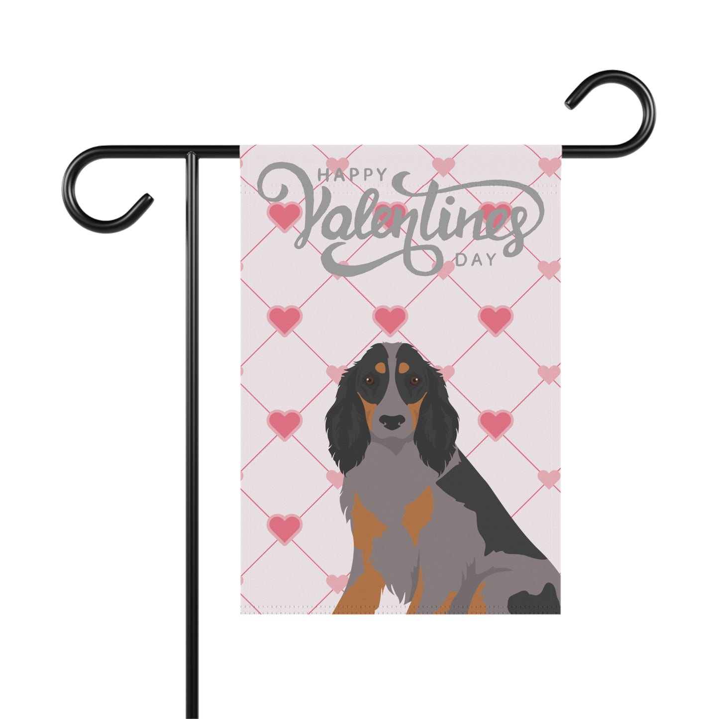 Picardy Spaniel Dog Valentines Day Garden Flag