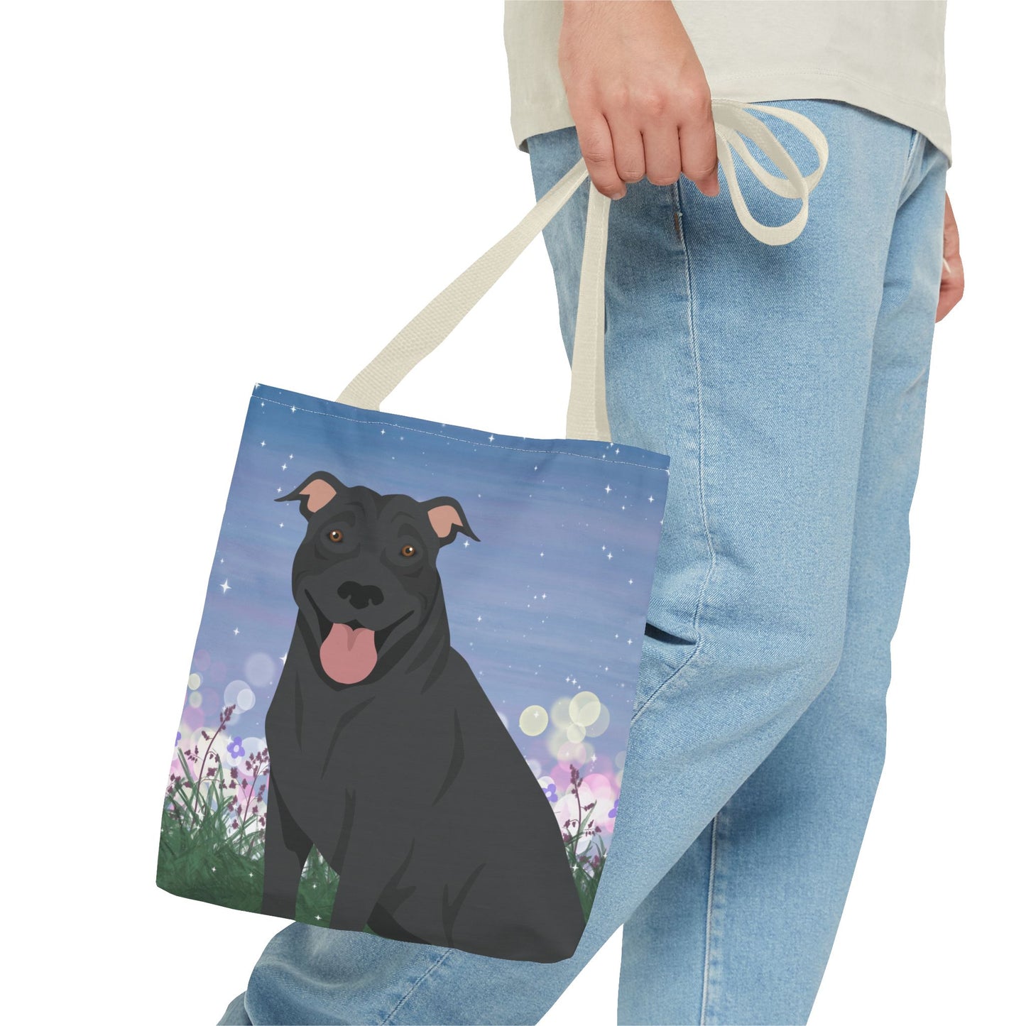 Pit Bull Dog Tote Bag 13x13