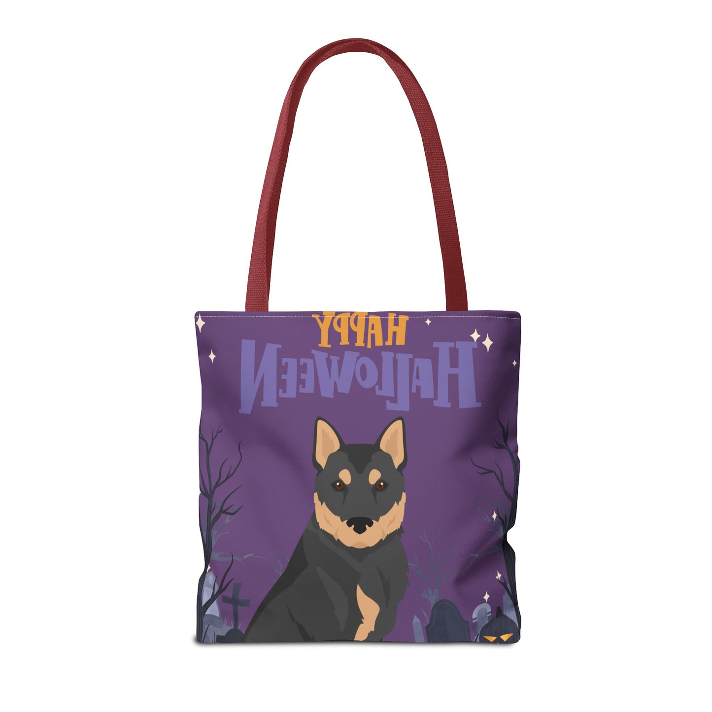 Korean Jindo Dog Happy Halloween Tote Bag 16x16