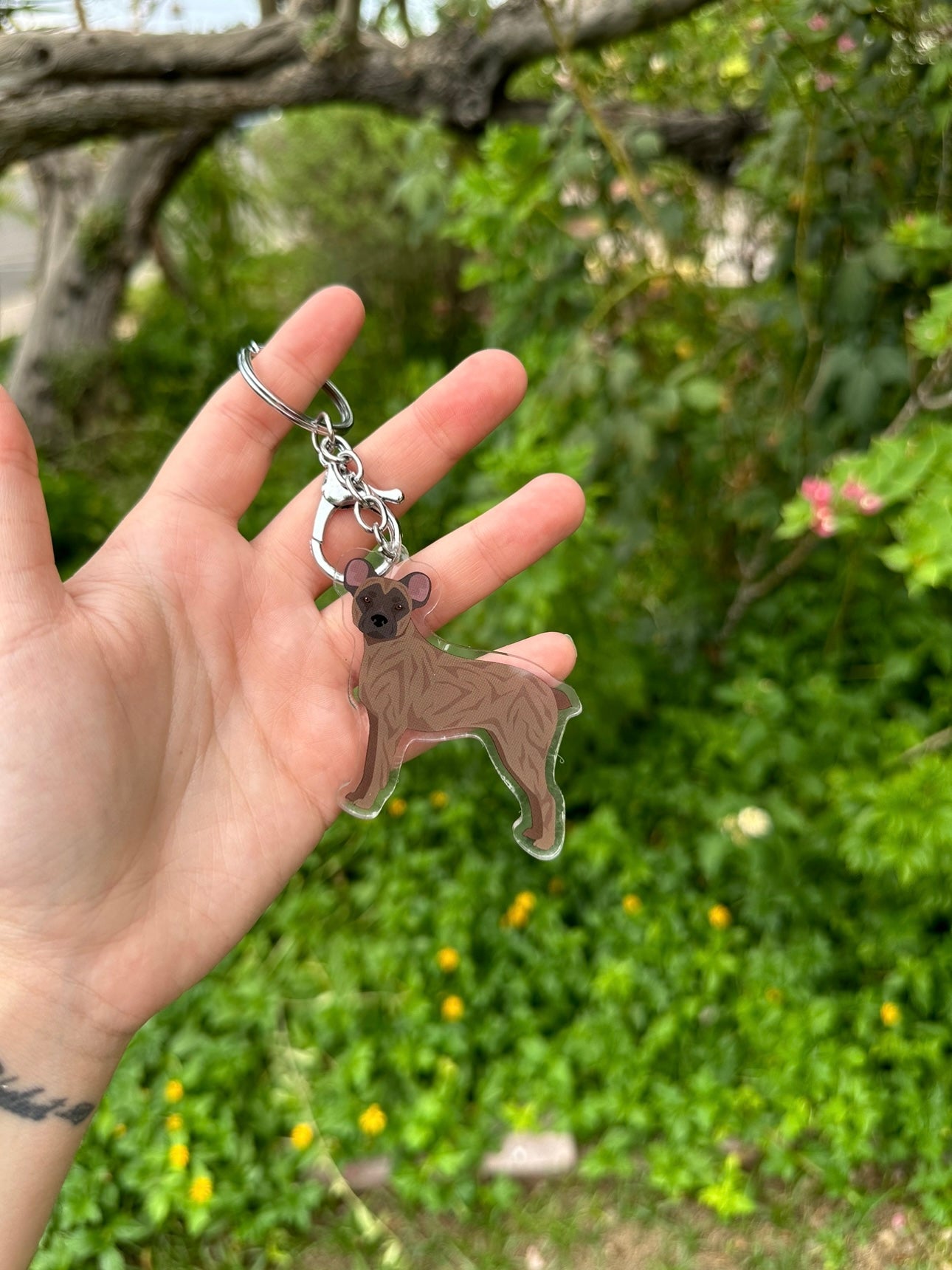 St Miguel Cattle Dog 2.5in Acrylic Keychain