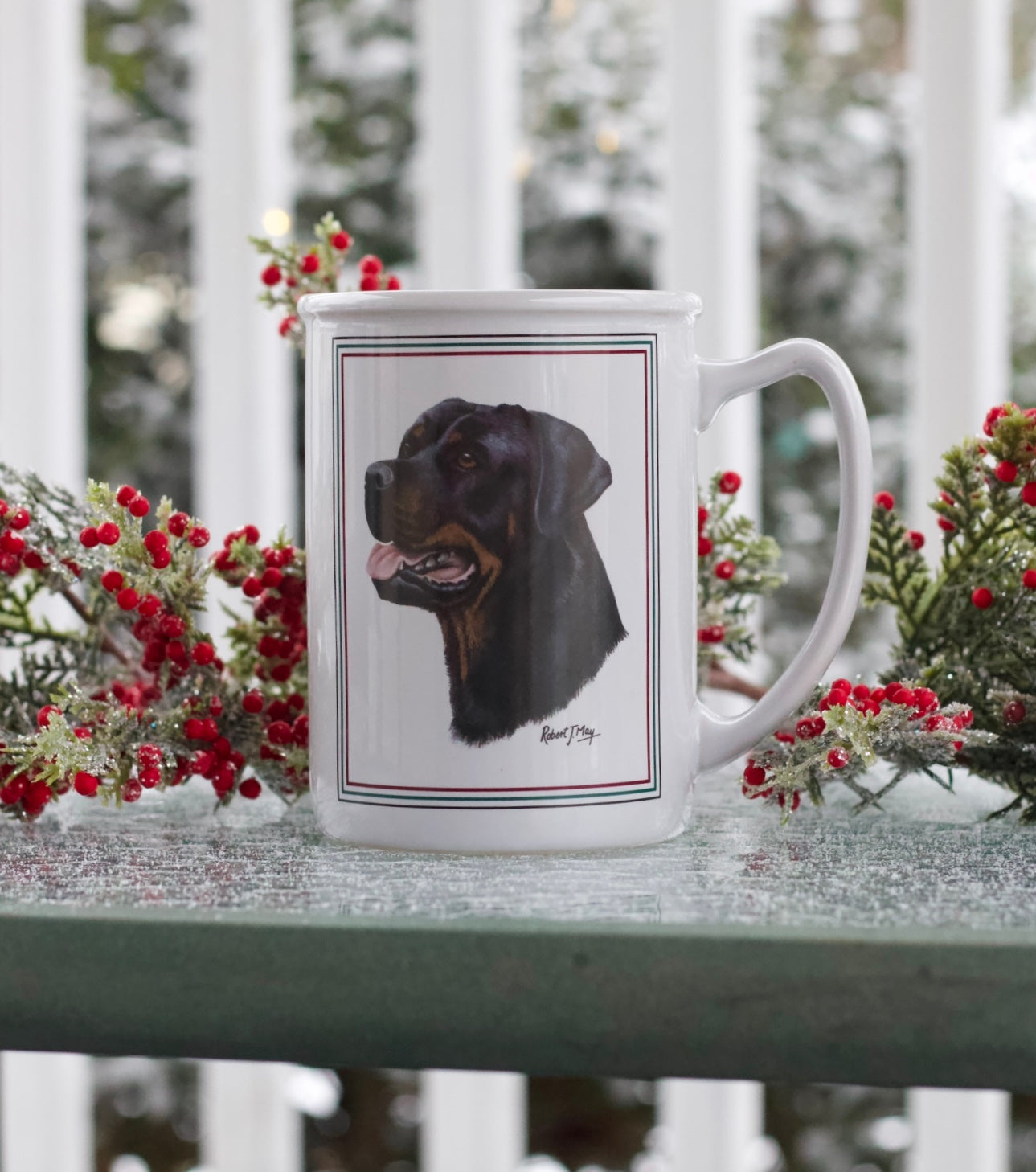 Rottweiler Dog QPI Mug 16oz