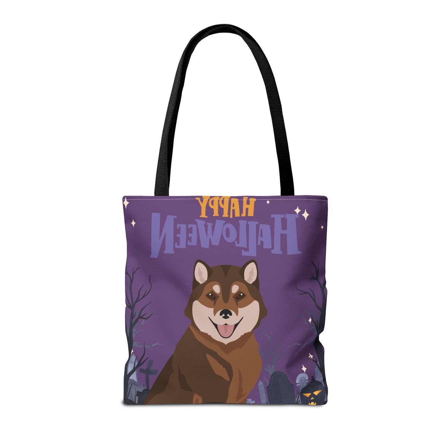 Hokkaido Dog Happy Halloween Tote Bag 16x16